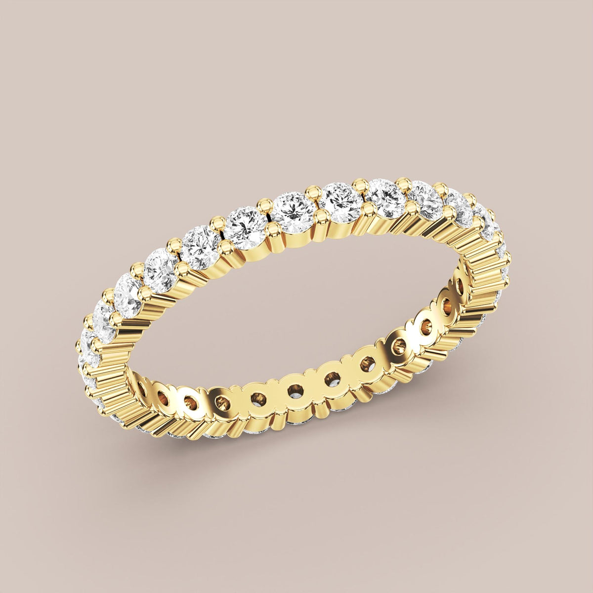 Shared Prong Diamond Band Full Eternity