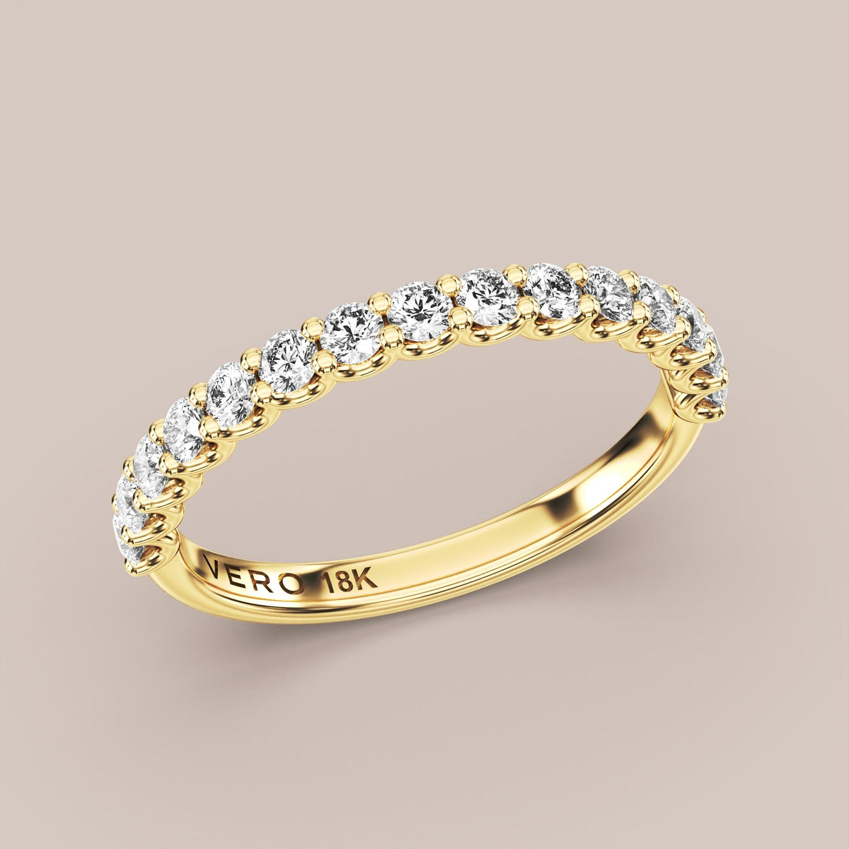 Shared Prong Diamond Band Half Eternity