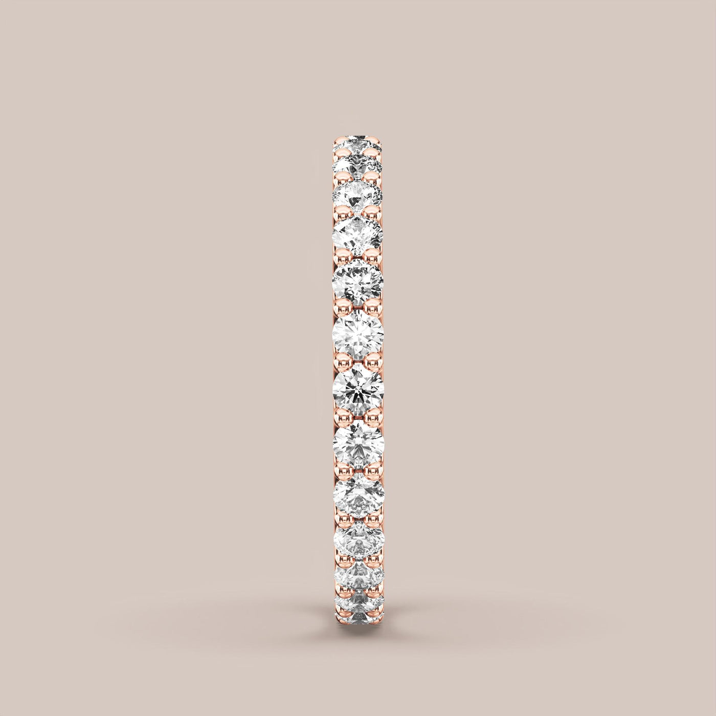 Scallop Diamond Band Full Eternity