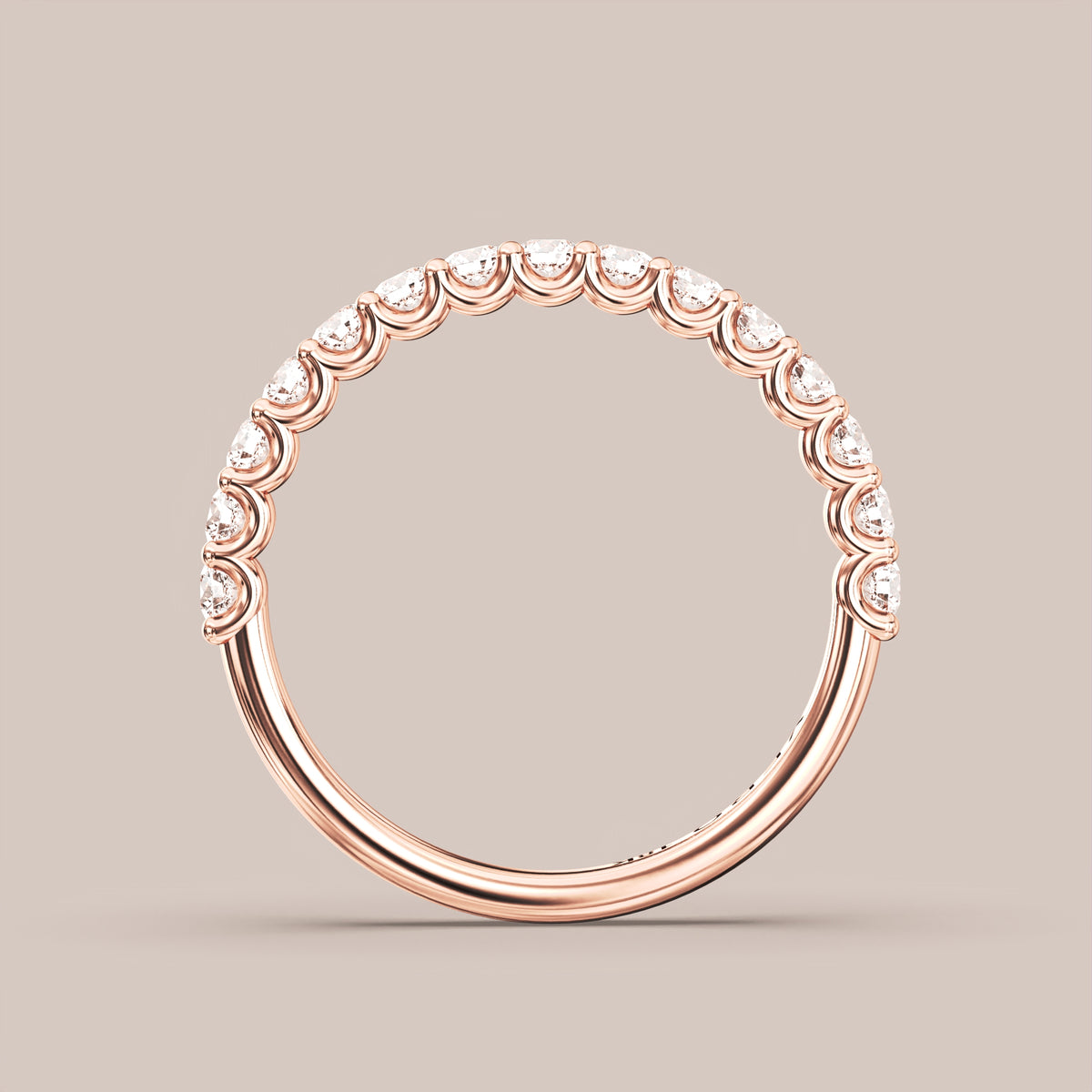 Shared Prong Diamond Band Half Eternity