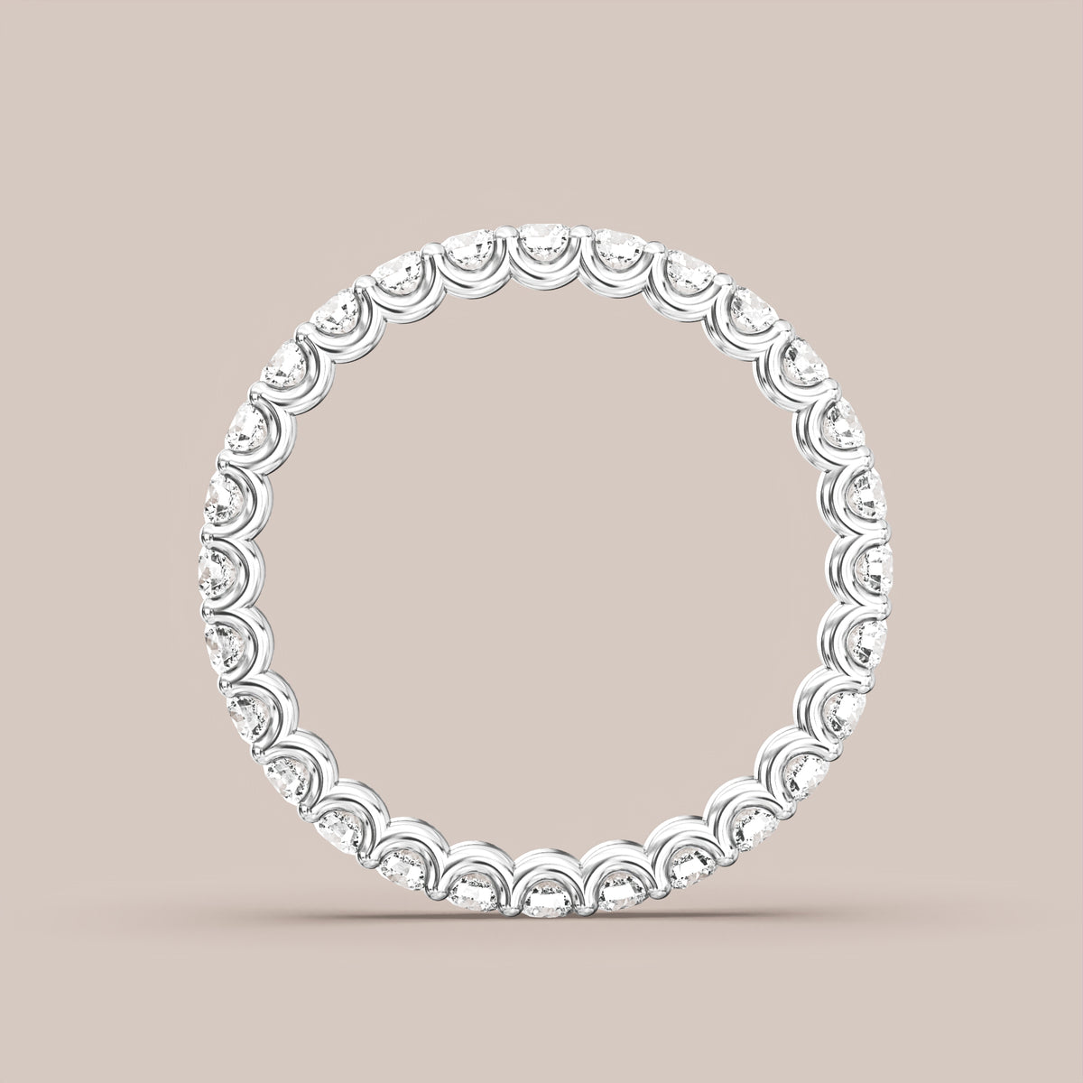 Scallop Diamond Band Full Eternity
