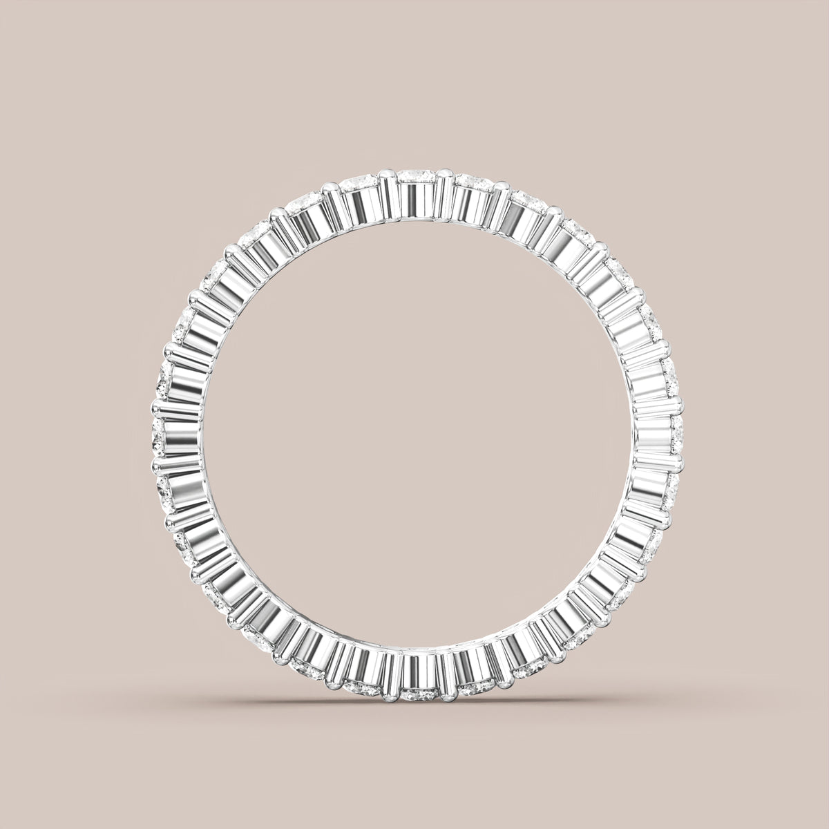 Shared Prong Diamond Band Full Eternity
