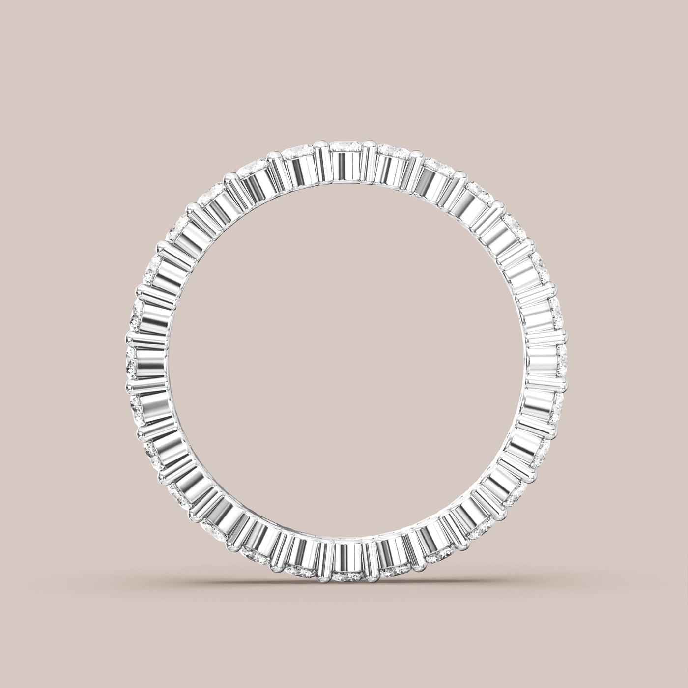 Shared Prong Diamond Band Full Eternity