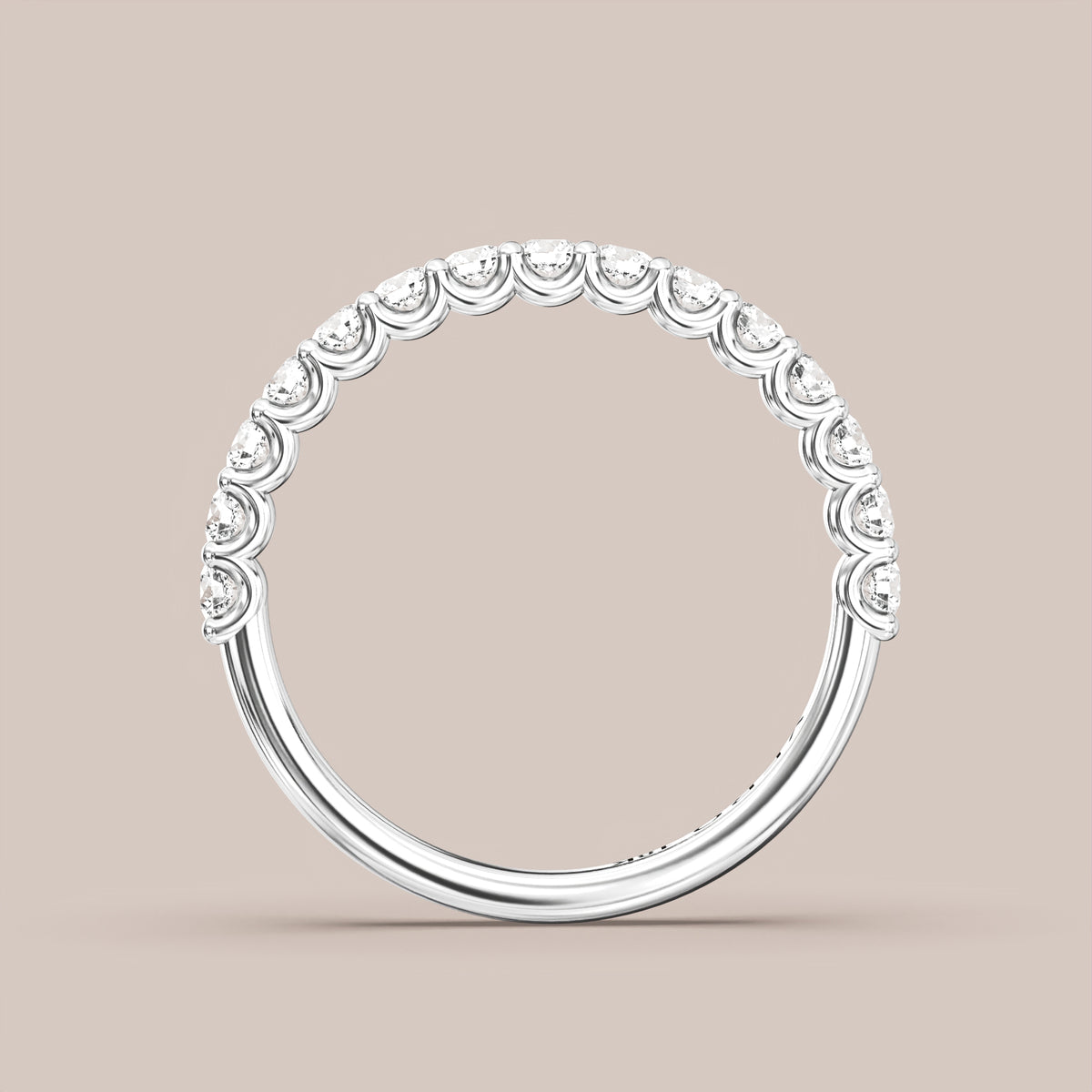 Shared Prong Diamond Band Half Eternity
