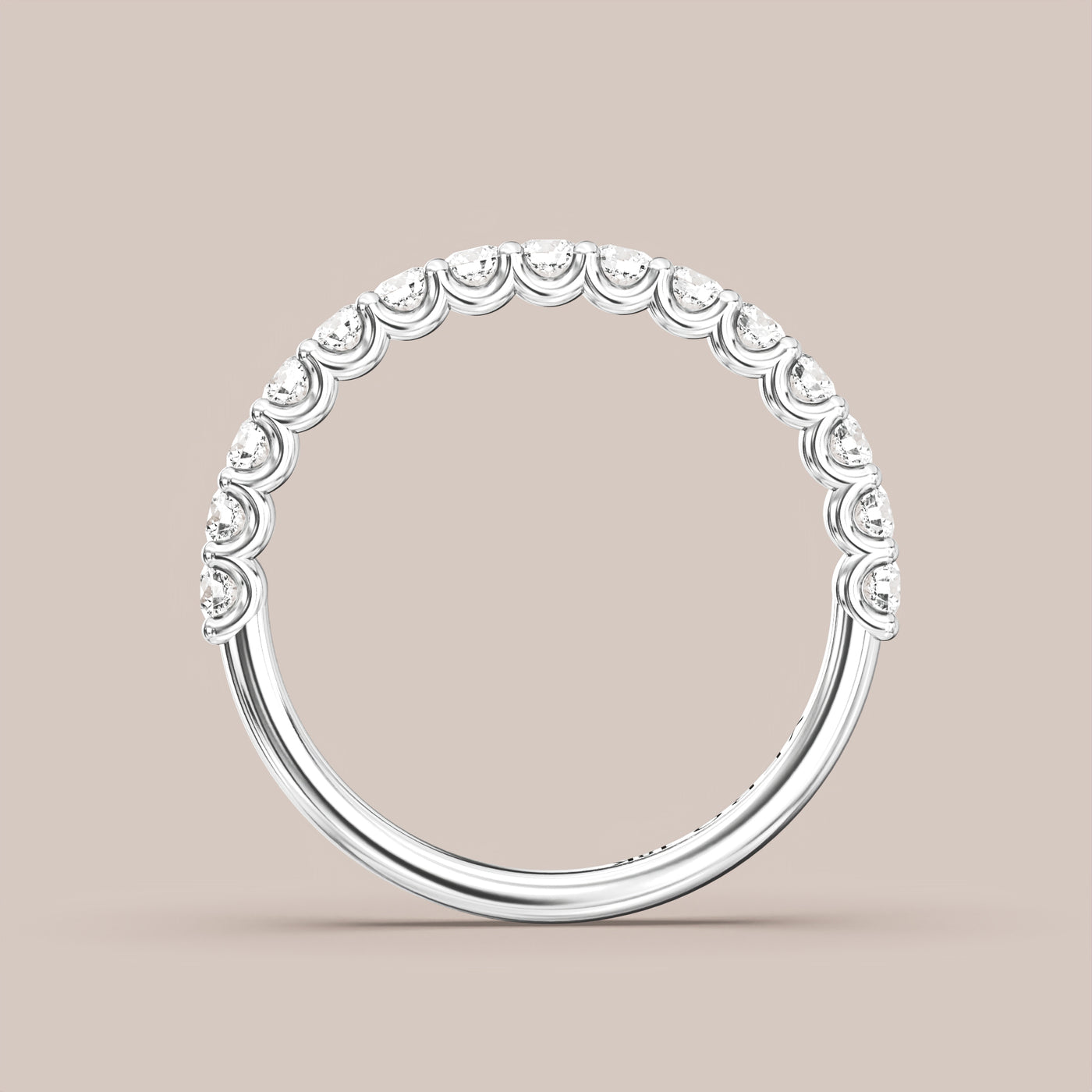 Shared Prong Diamond Band Half Eternity