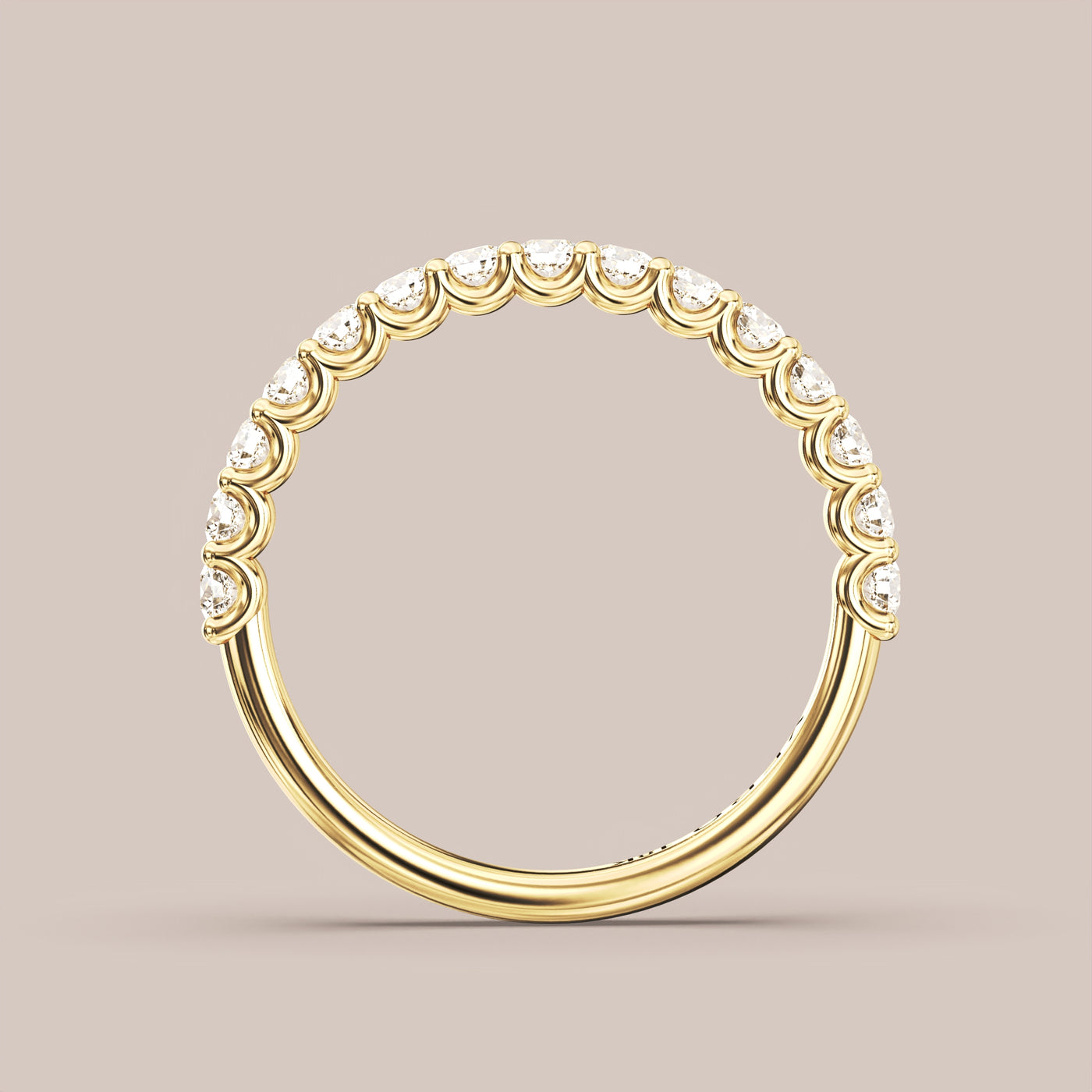 Shared Prong Diamond Band Half Eternity