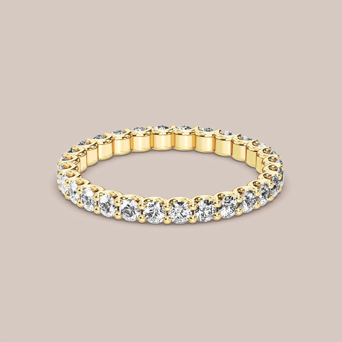 Scallop Diamond Band Full Eternity