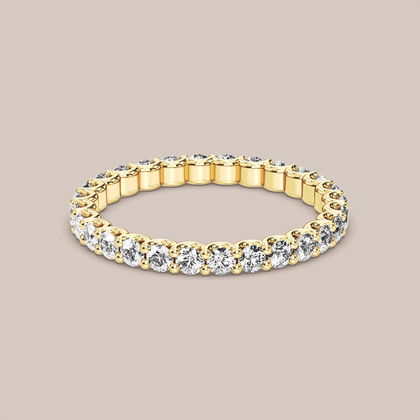 Scallop Diamond Band Full Eternity