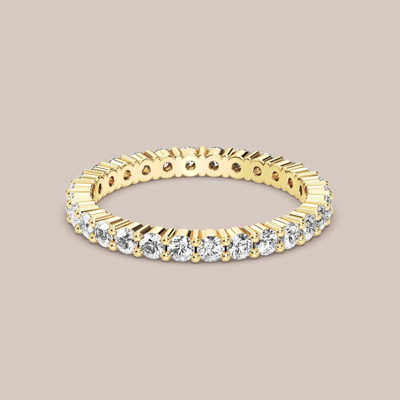 Shared Prong Diamond Band Full Eternity