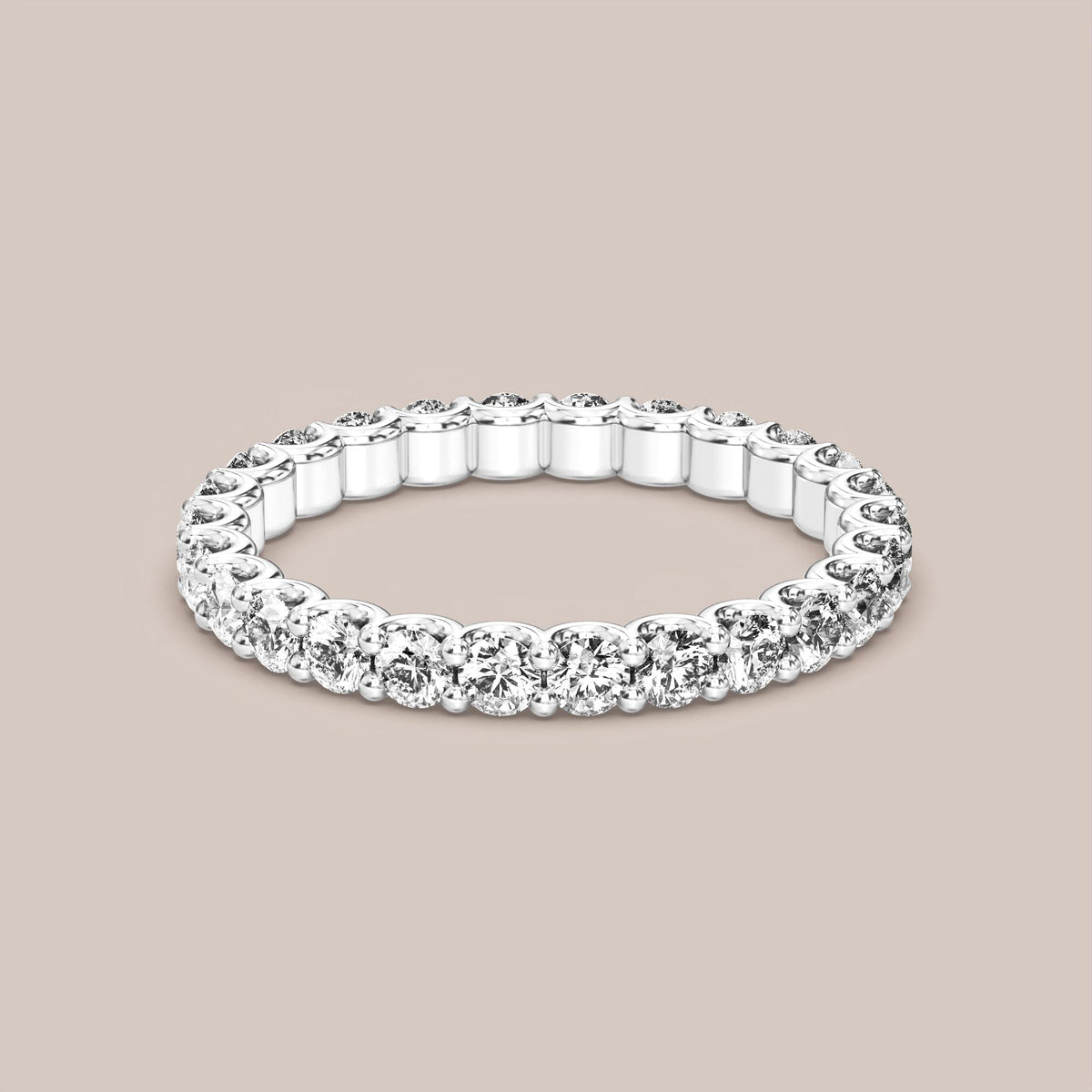 Scallop Diamond Band Full Eternity