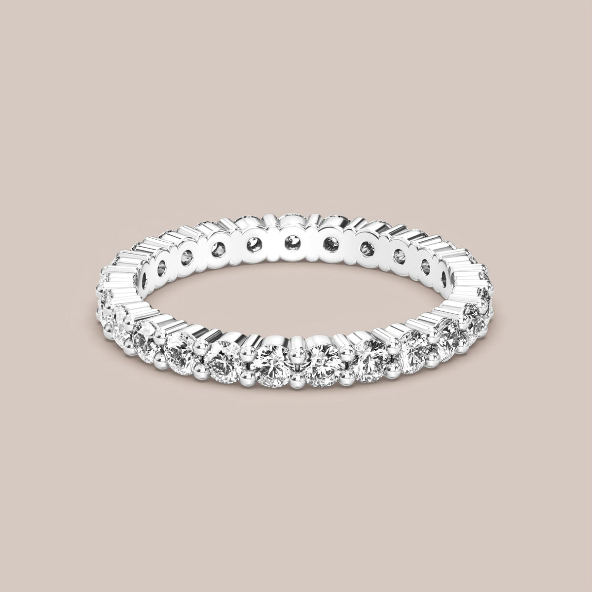 Shared Prong Diamond Band Full Eternity