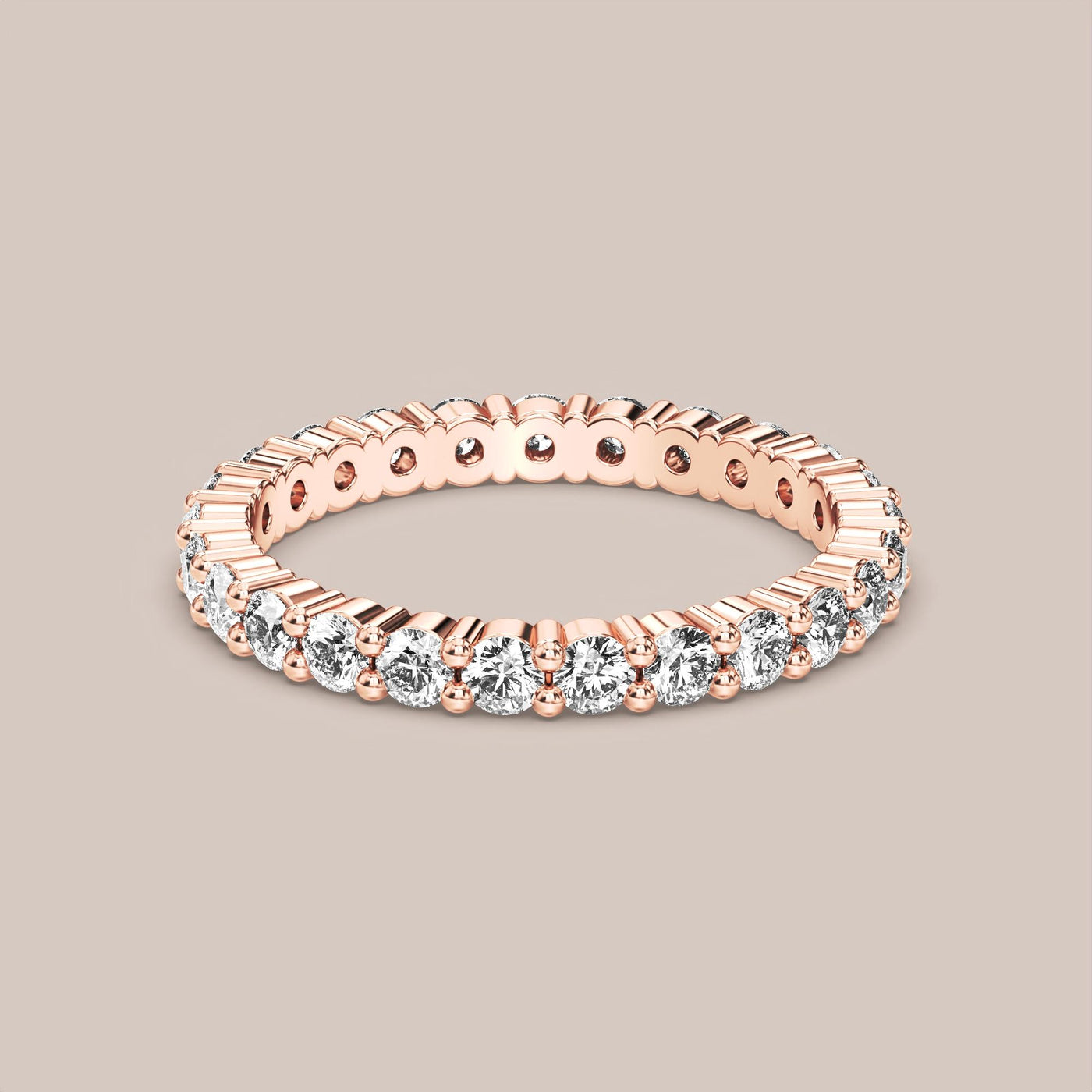 Shared Prong Diamond Band Full Eternity