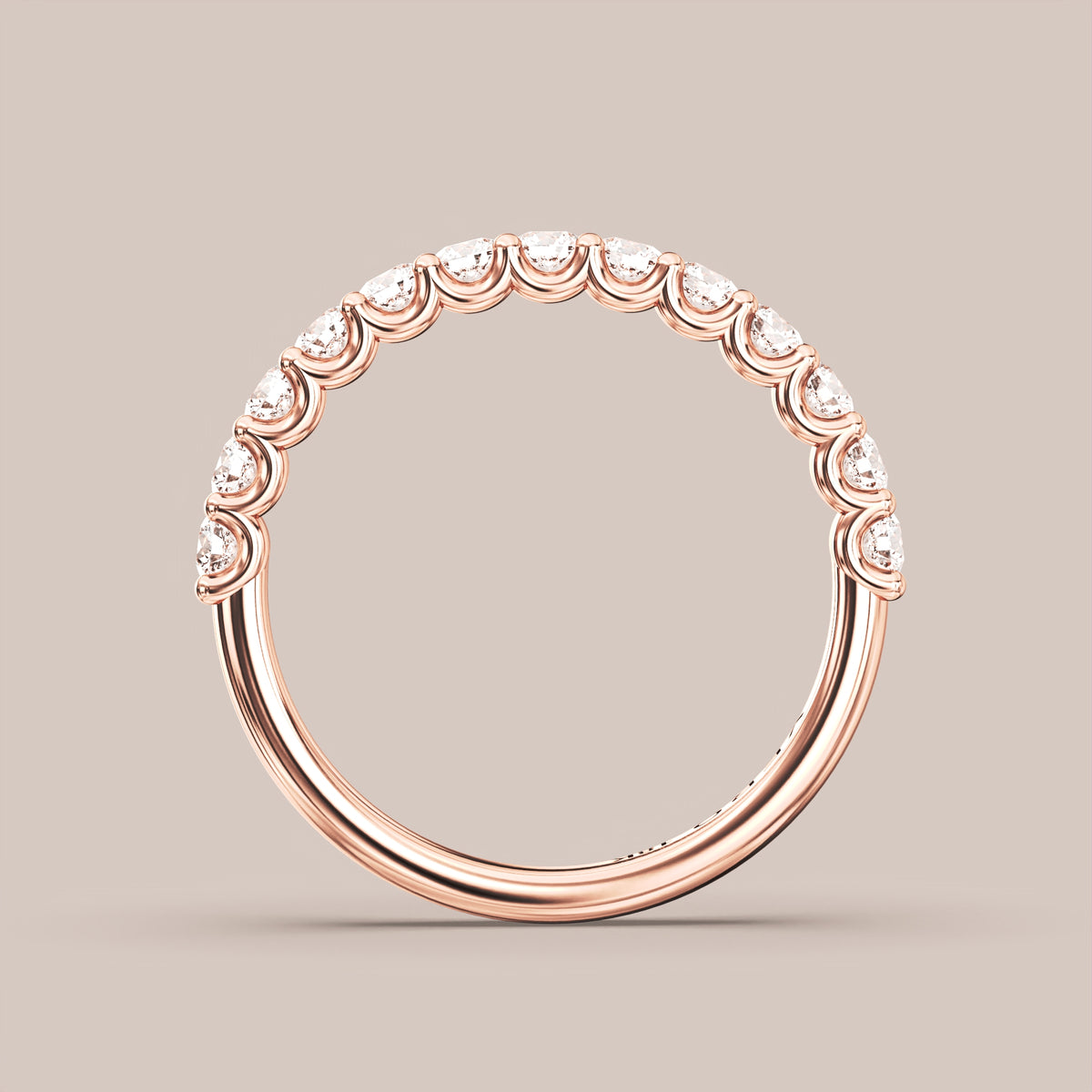 Shared Prong Diamond Band Half Eternity