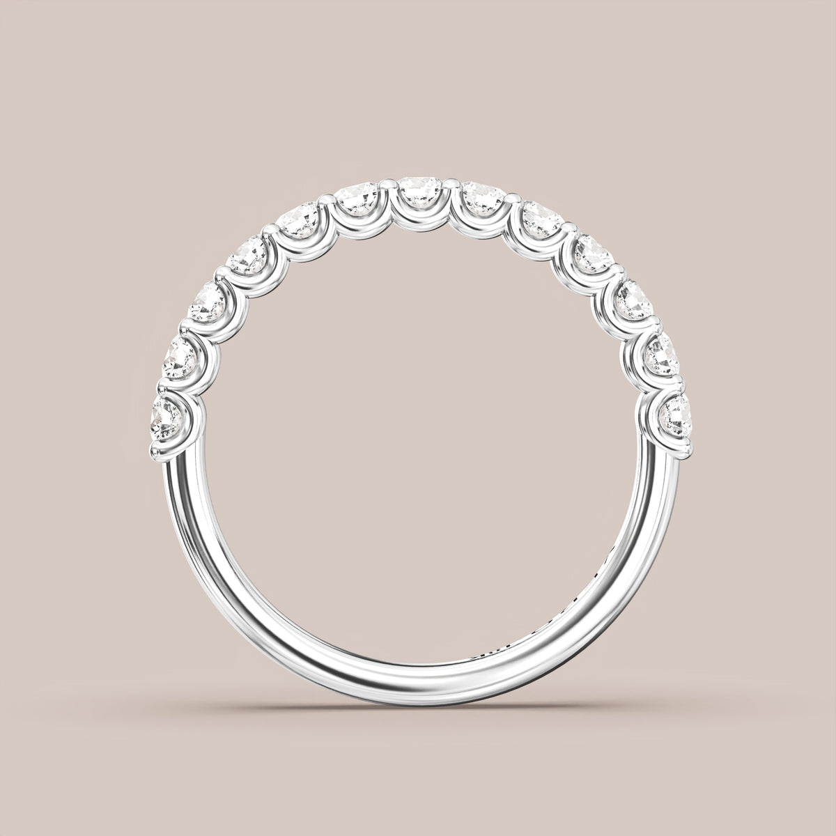 Shared Prong Diamond Band Half Eternity