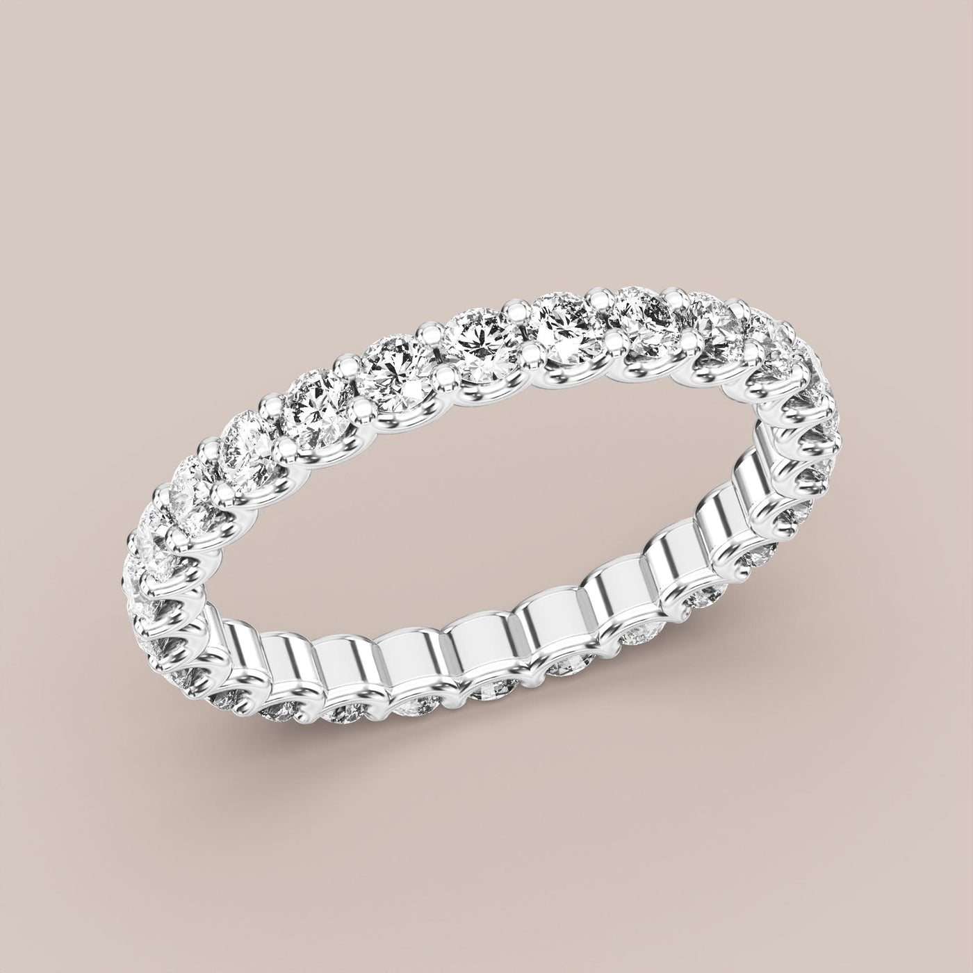 Scallop Diamond Band Full Eternity
