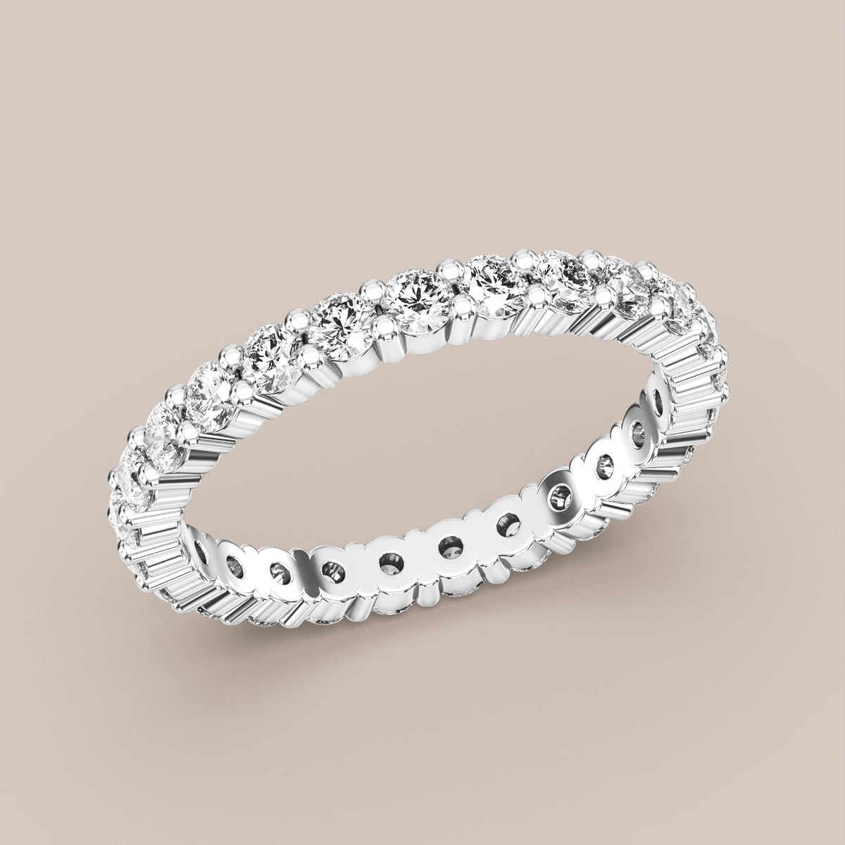 Shared Prong Diamond Band Full Eternity