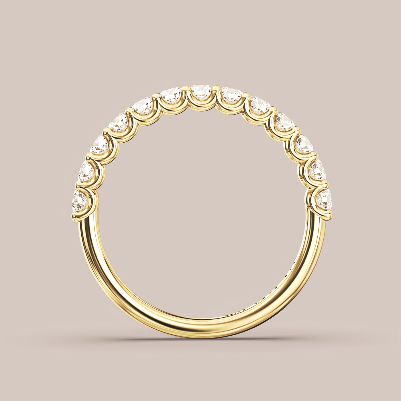 Shared Prong Diamond Band Half Eternity