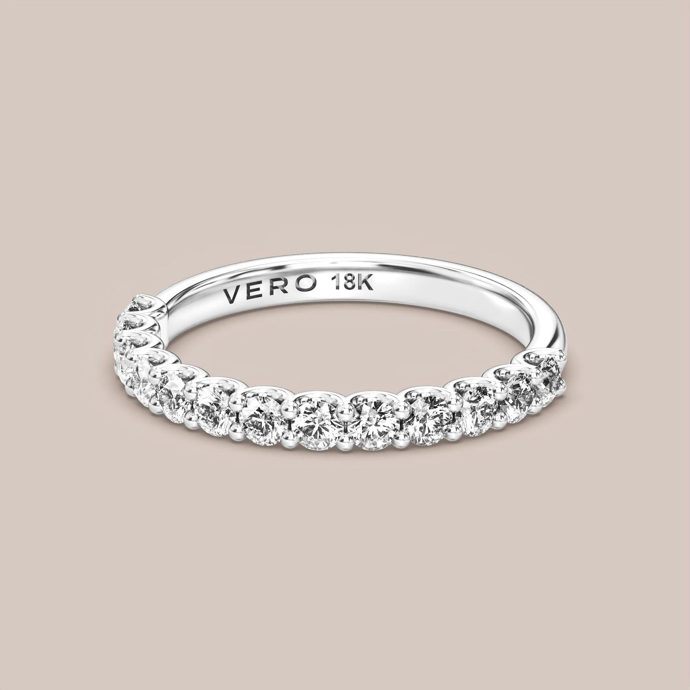 Shared Prong Diamond Band Half Eternity