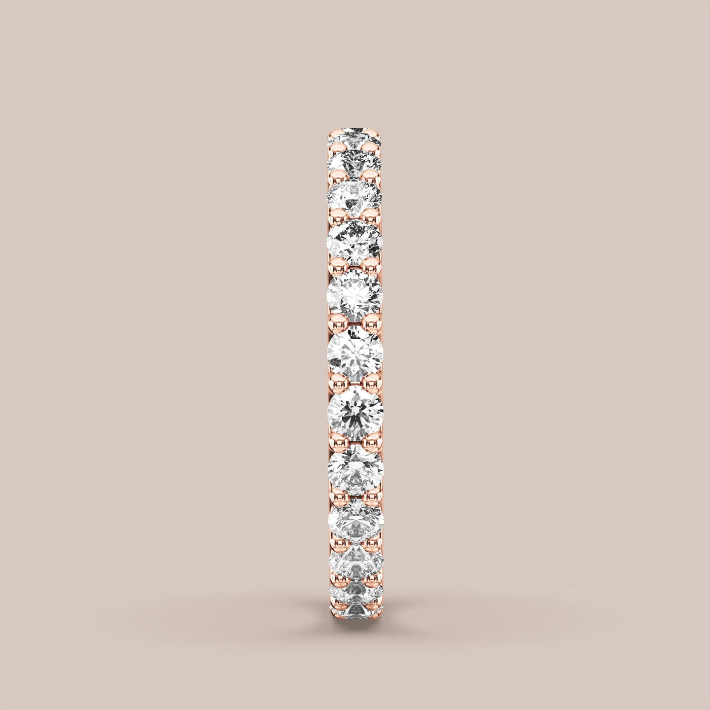 Scallop Diamond Band Full Eternity