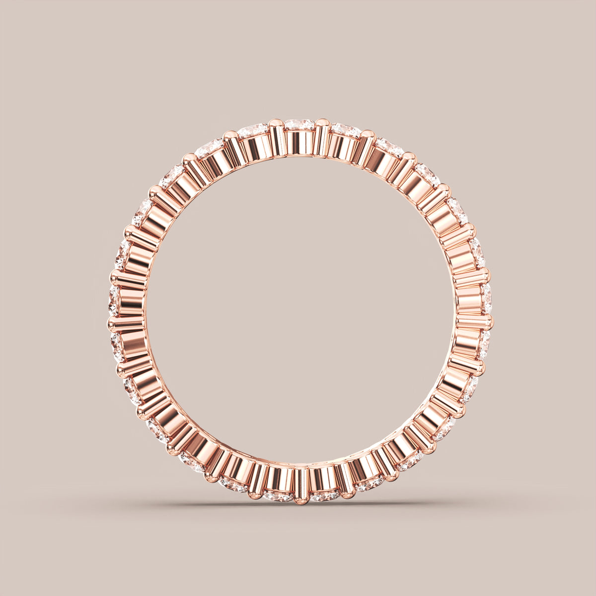 Shared Prong Diamond Band Full Eternity