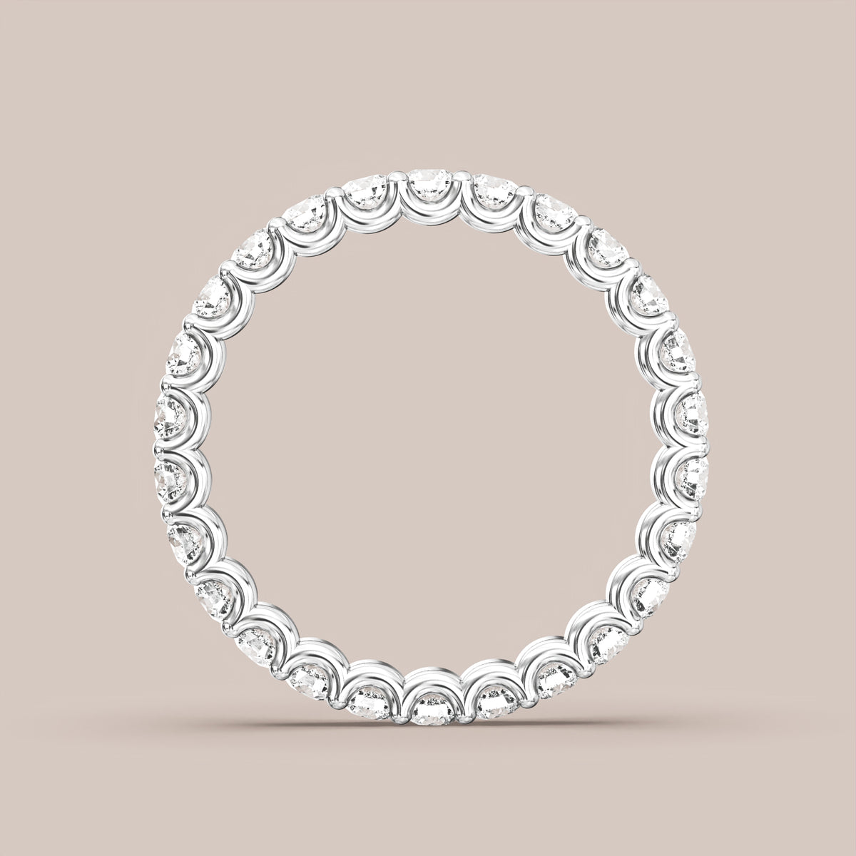 Scallop Diamond Band Full Eternity