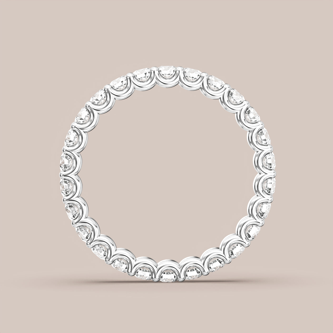 Scallop Diamond Band Full Eternity