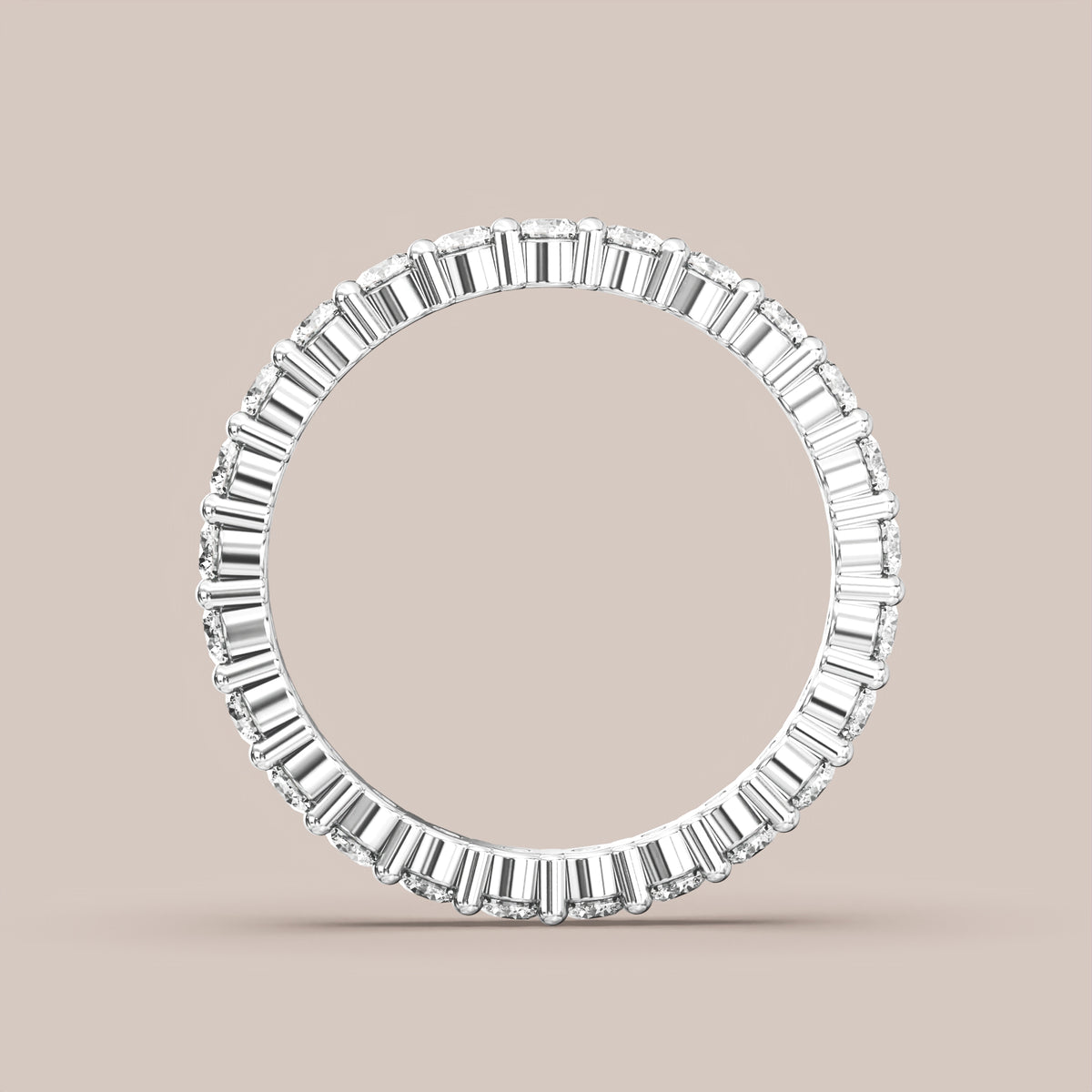 Shared Prong Diamond Band Full Eternity