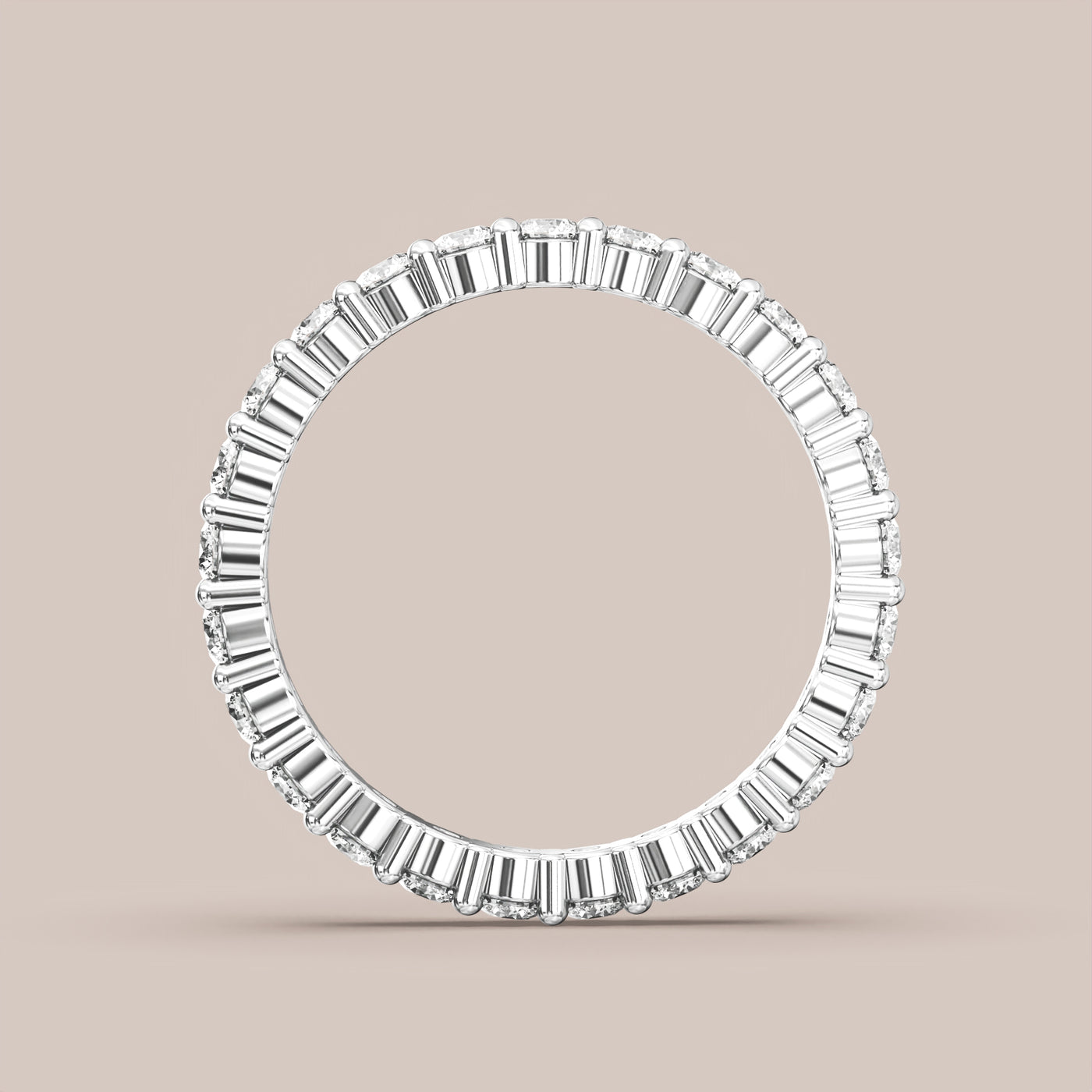 Shared Prong Diamond Band Full Eternity