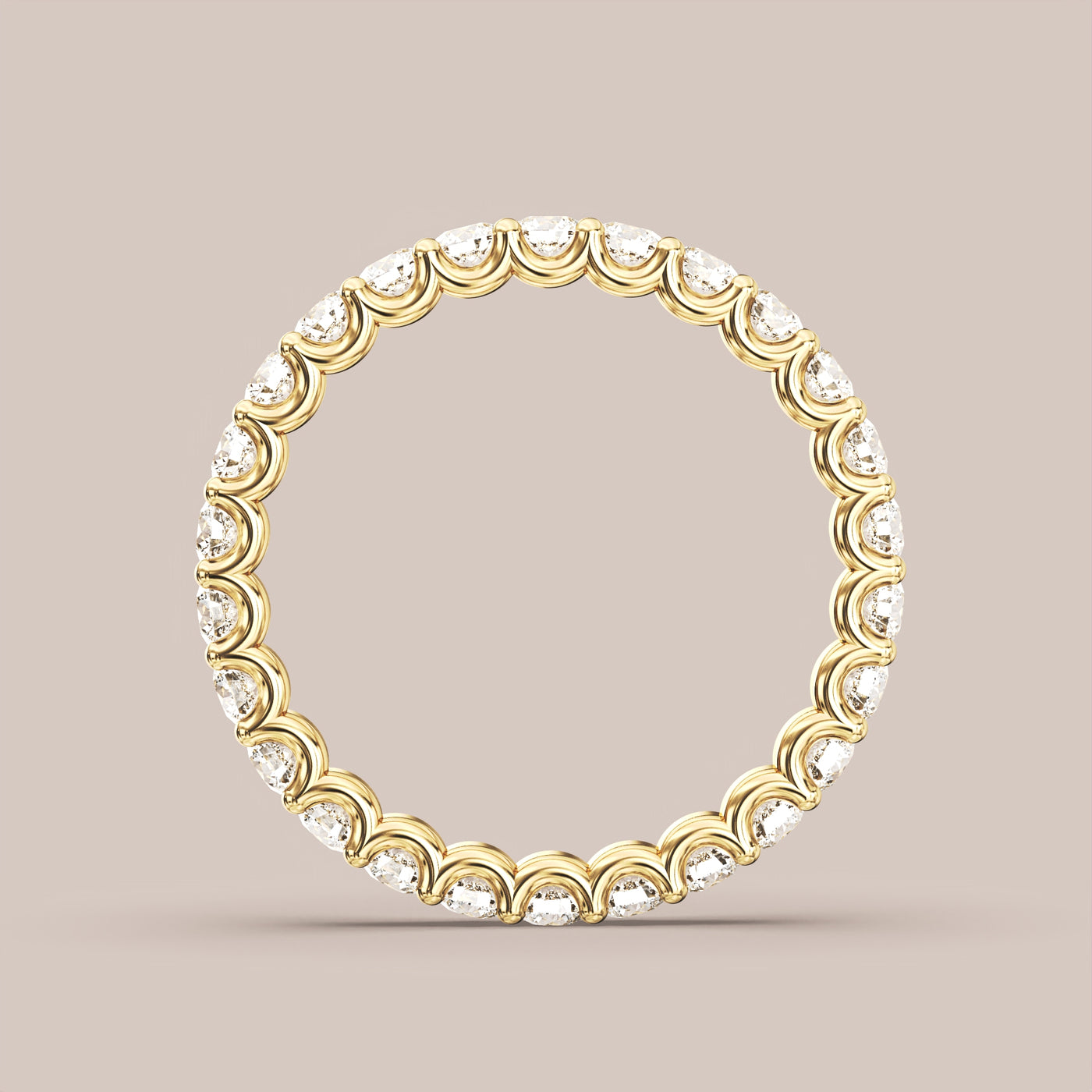 Scallop Diamond Band Full Eternity