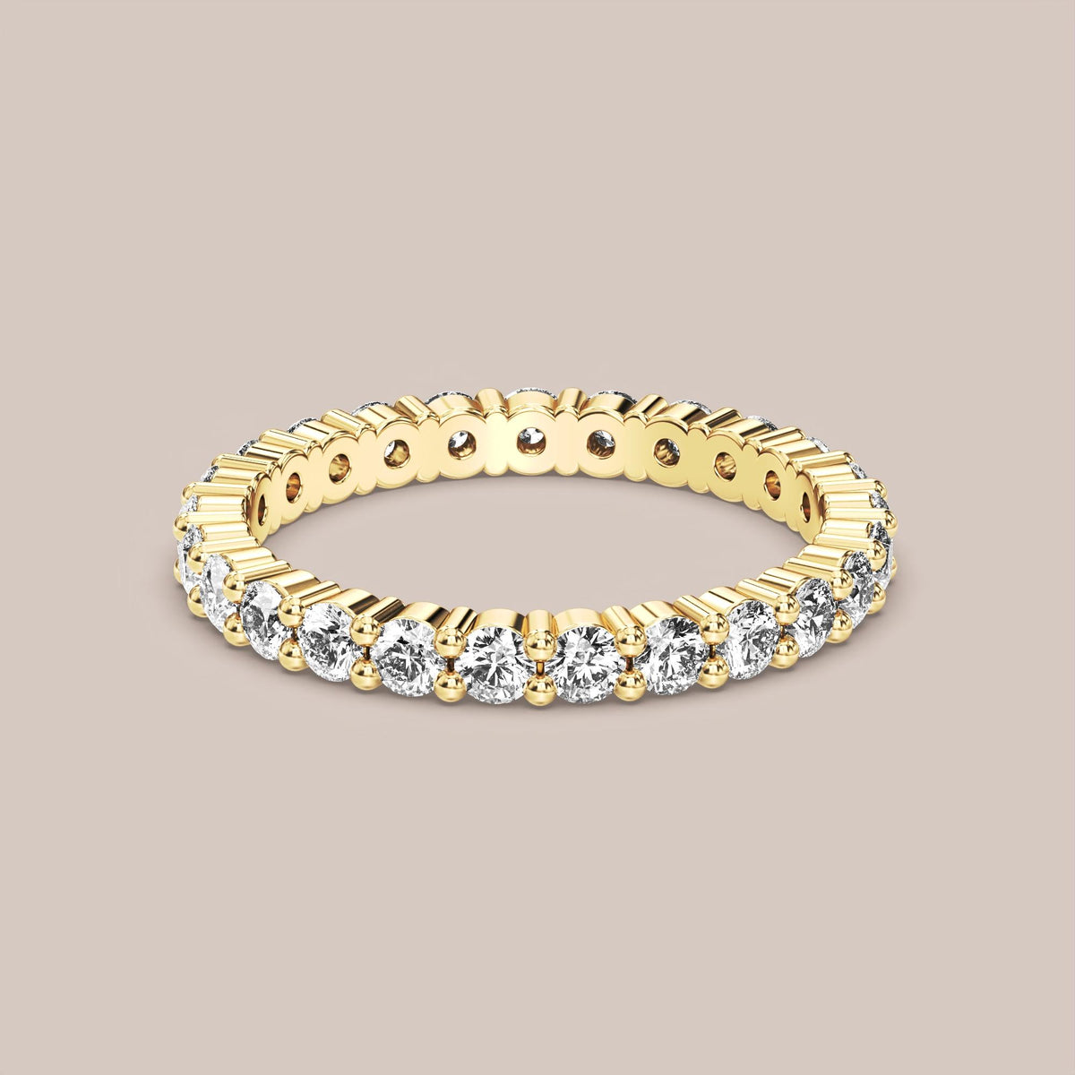 Shared Prong Diamond Band Full Eternity