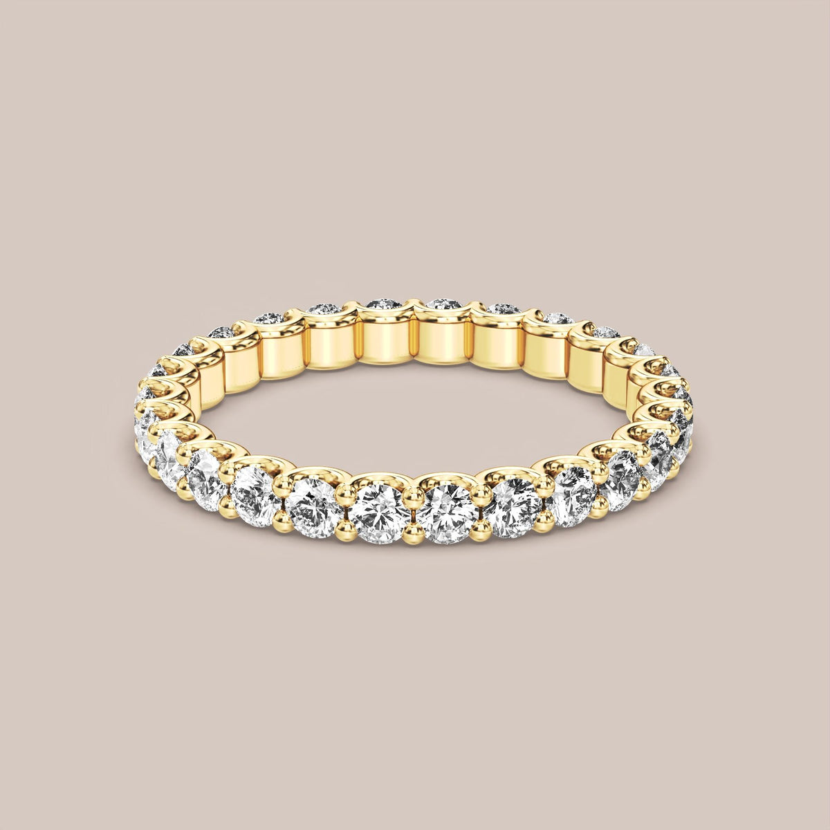 Scallop Diamond Band Full Eternity