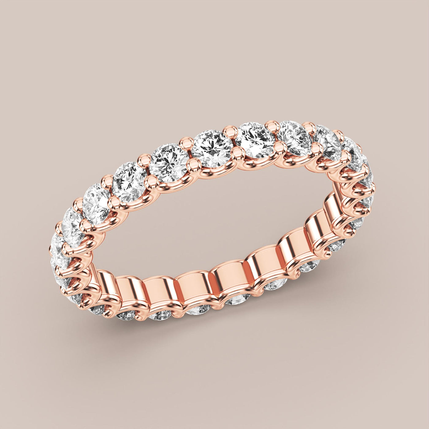 Scallop Diamond Band Full Eternity