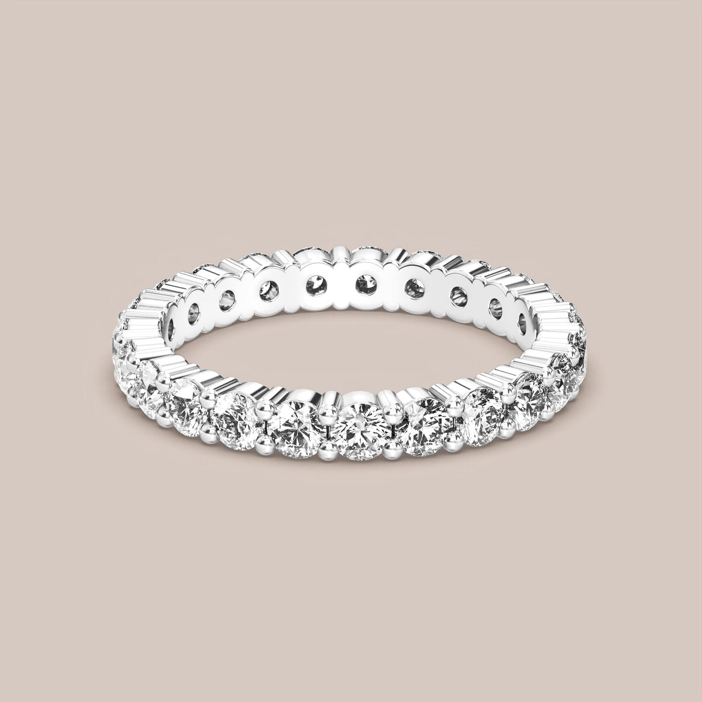 Shared Prong Diamond Band Full Eternity