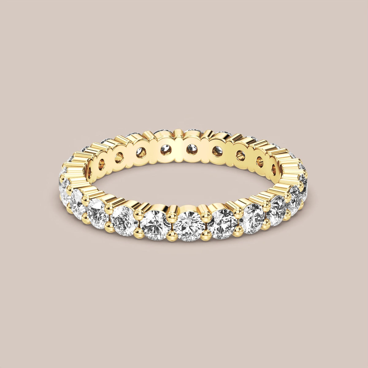 Shared Prong Diamond Band Full Eternity