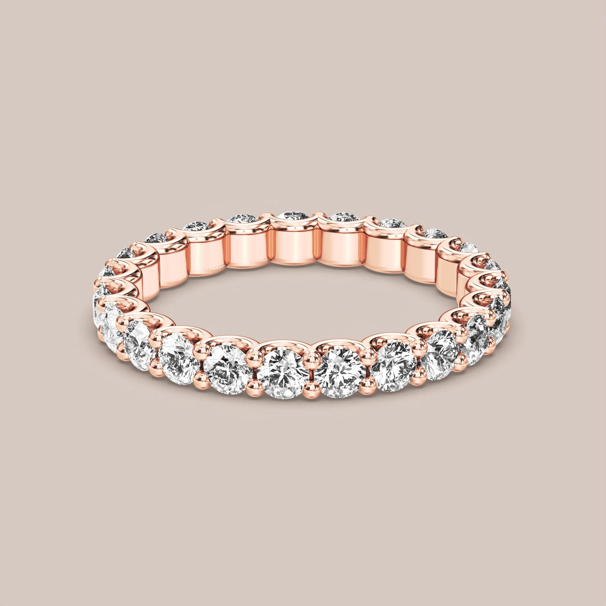 Scallop Diamond Band Full Eternity