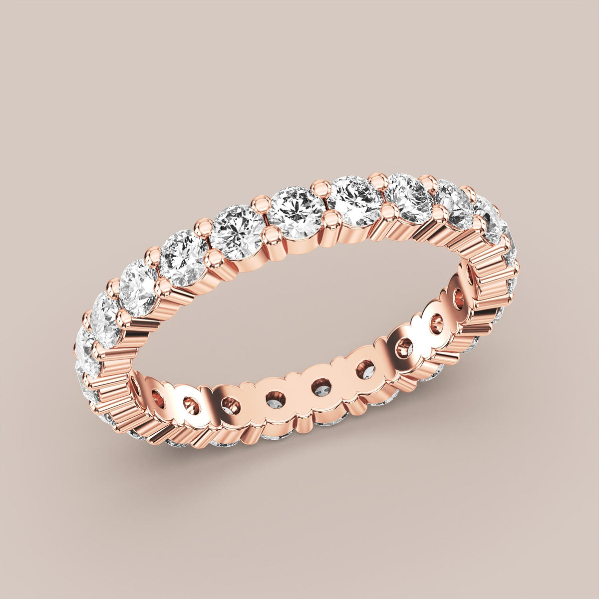 Shared Prong Diamond Band Full Eternity
