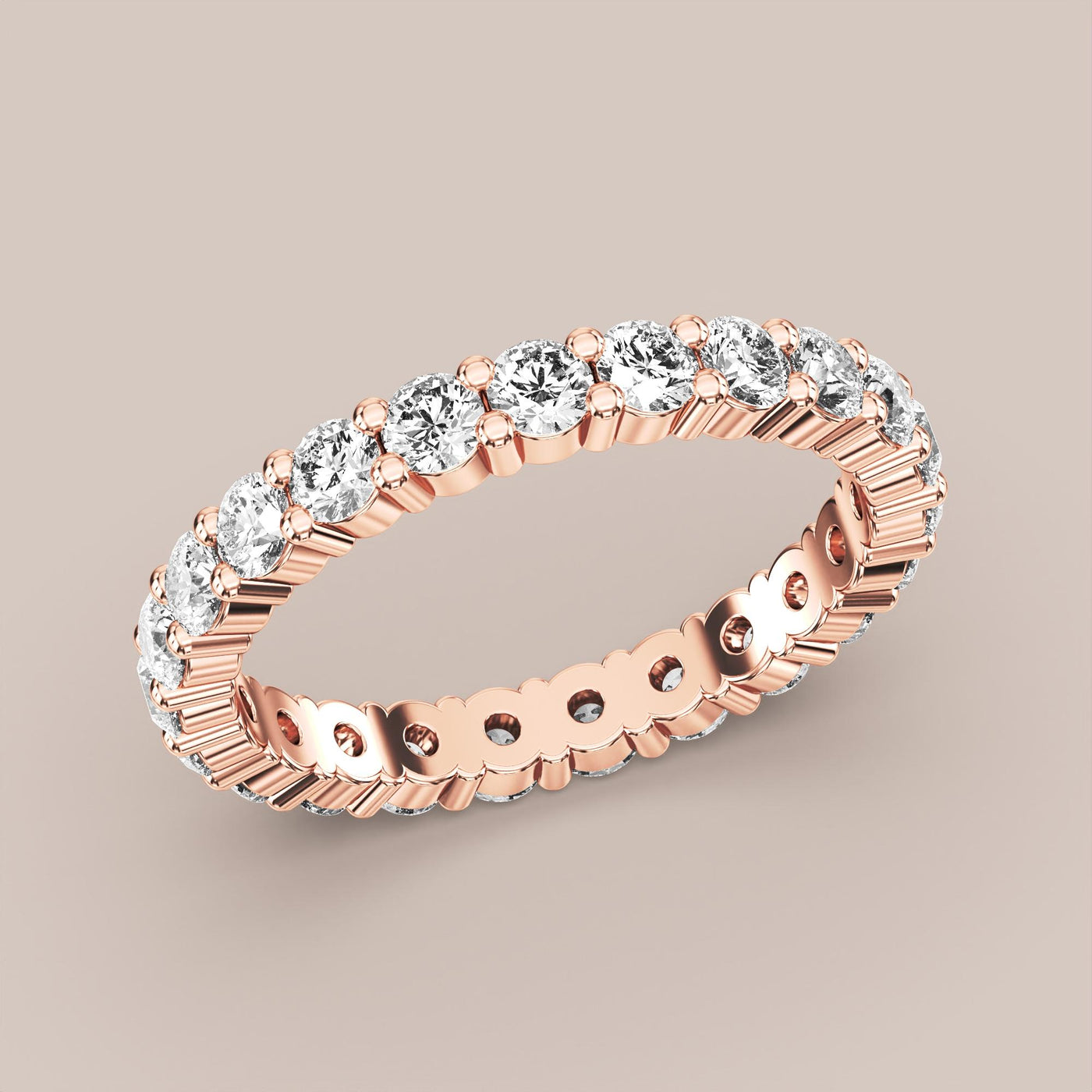 Shared Prong Diamond Band Full Eternity