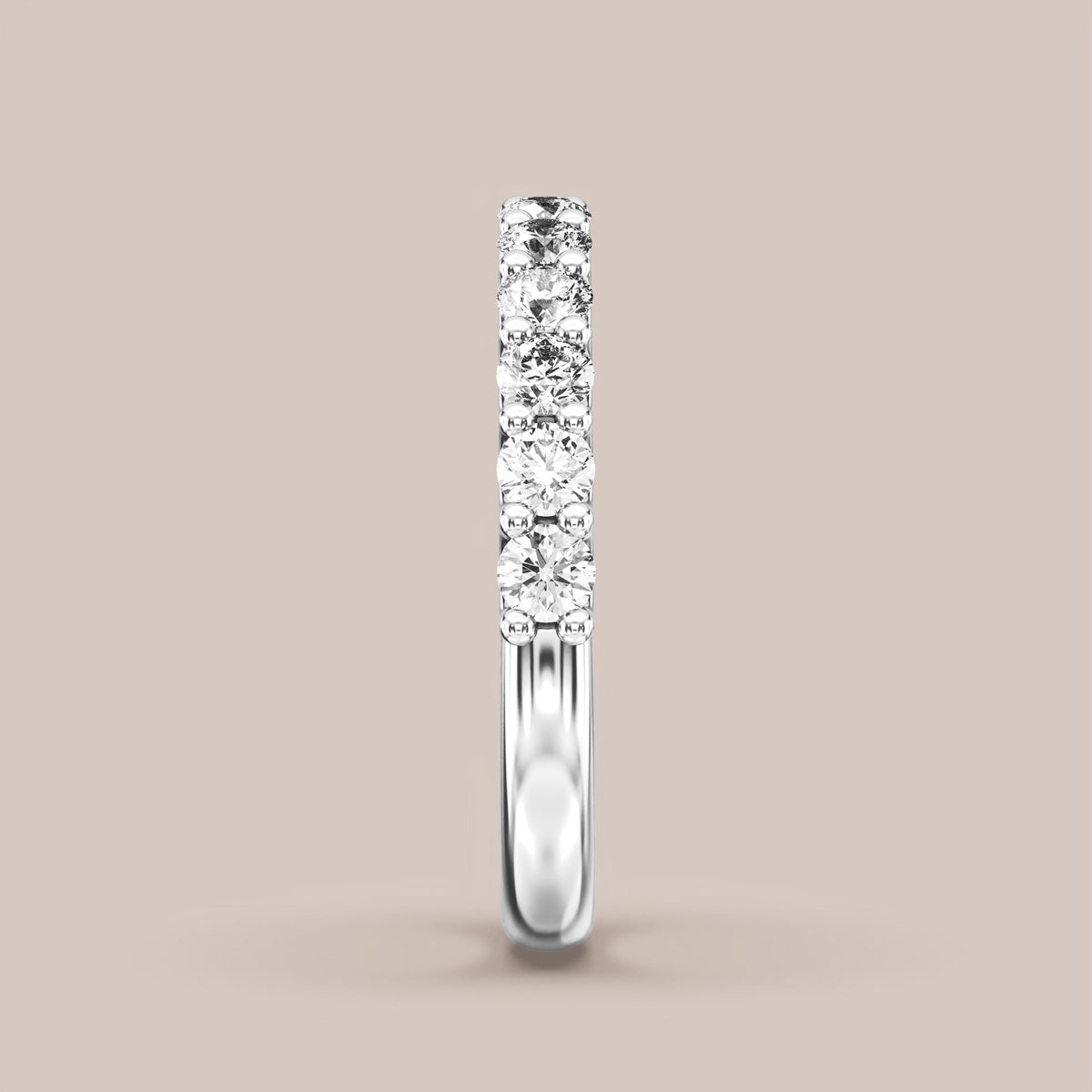 Shared Prong Diamond Band Half Eternity