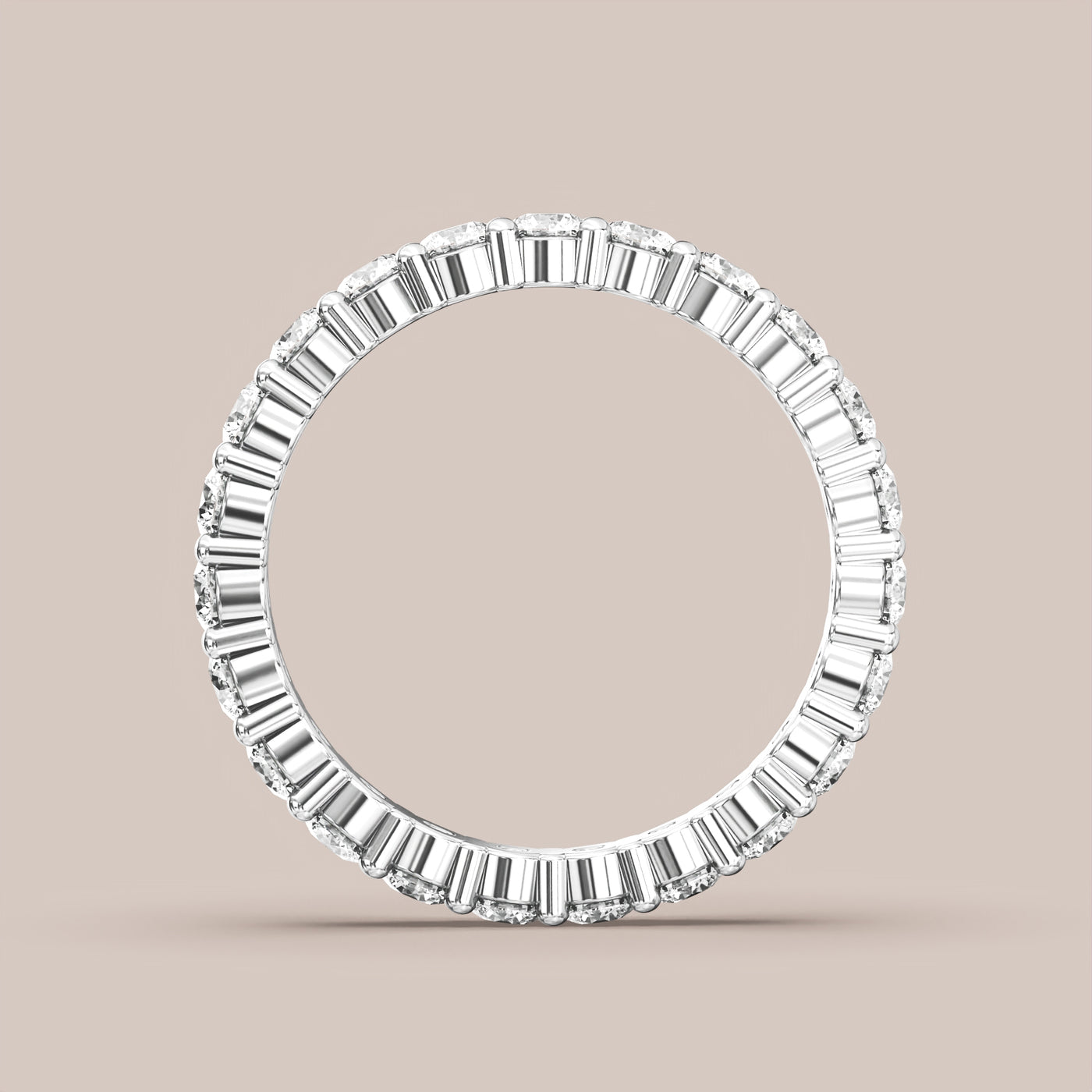 Shared Prong Diamond Band Full Eternity