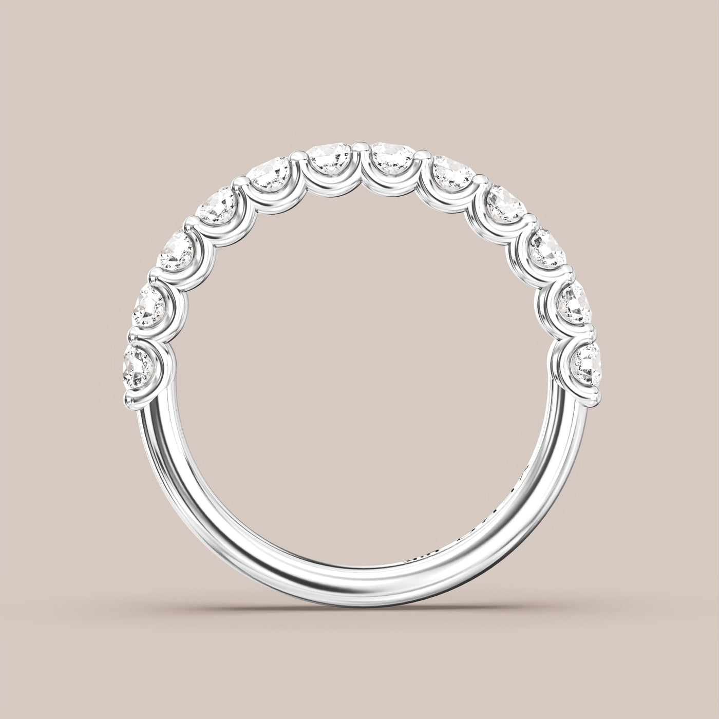 Shared Prong Diamond Band Half Eternity