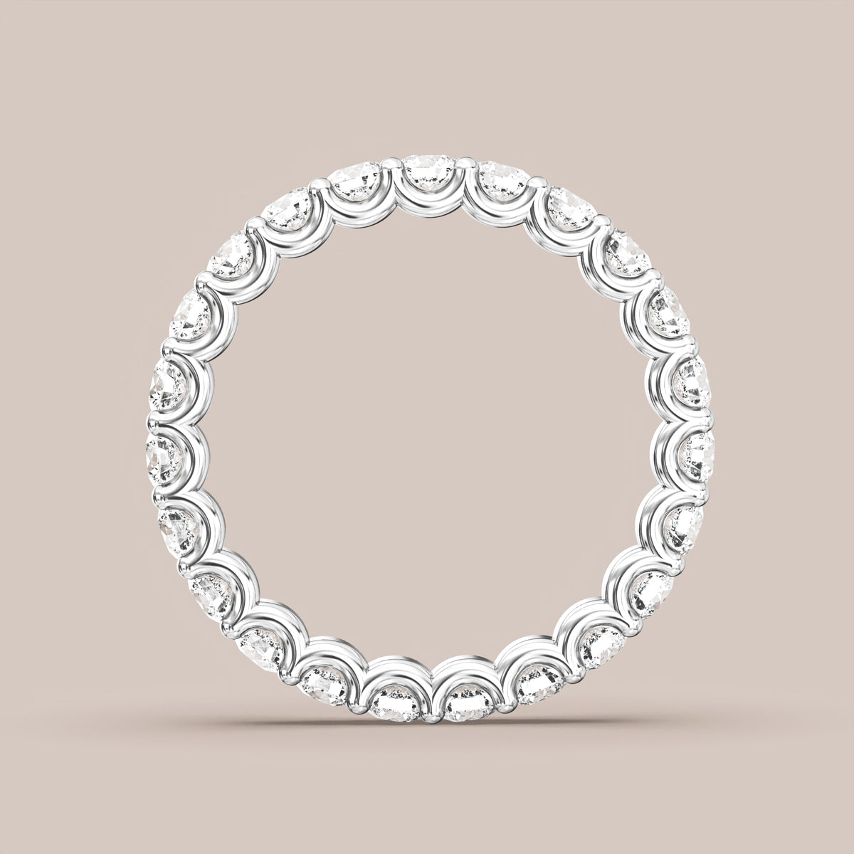 Scallop Diamond Band Full Eternity