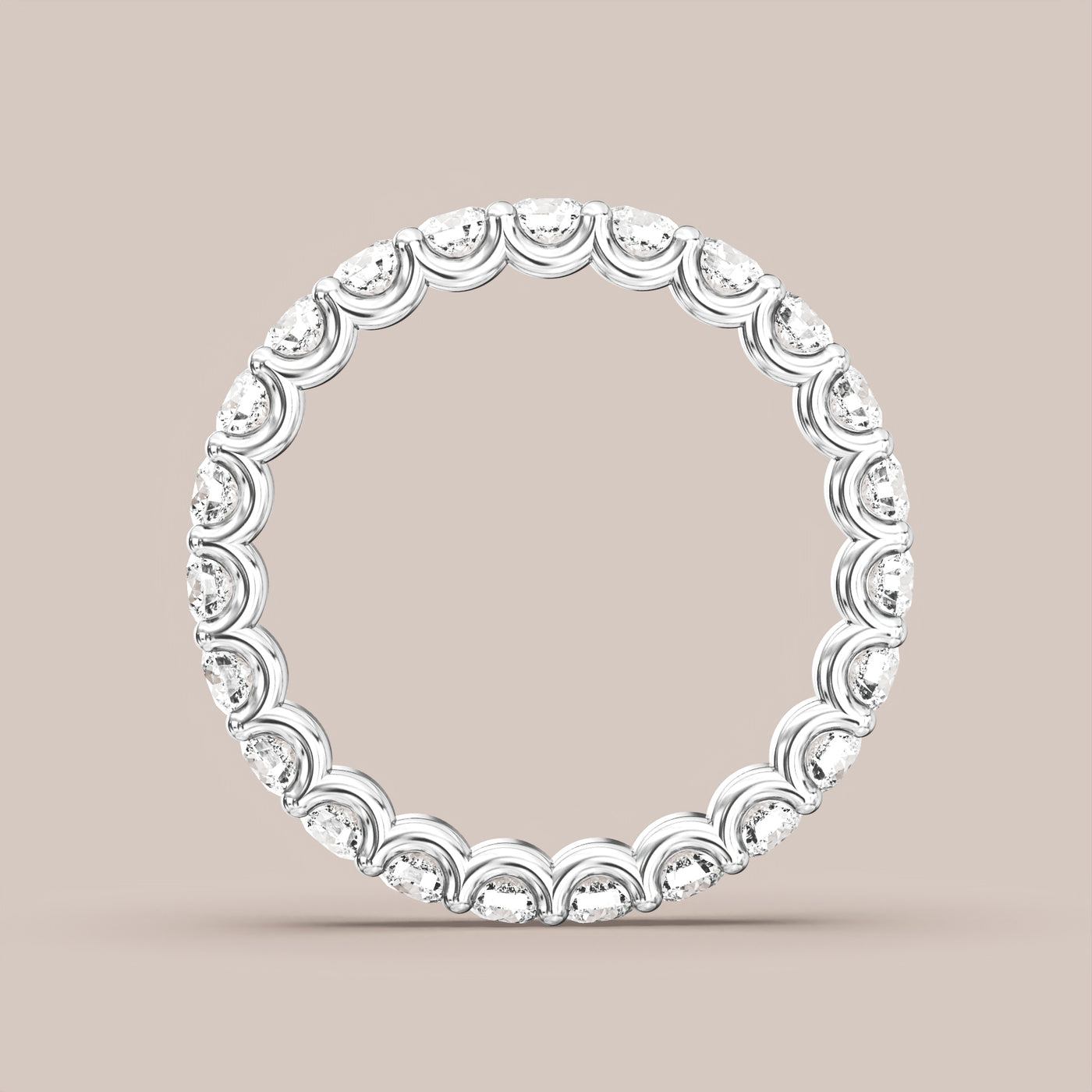 Scallop Diamond Band Full Eternity