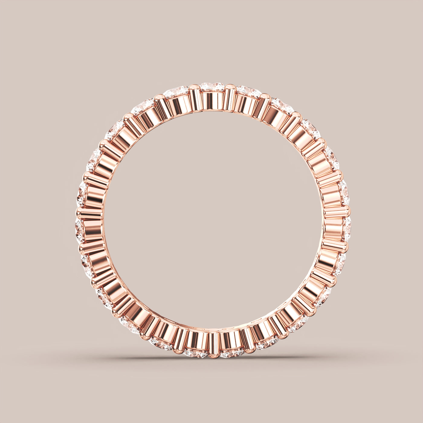 Shared Prong Diamond Band Full Eternity