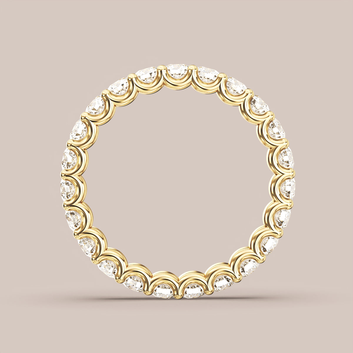Scallop Diamond Band Full Eternity