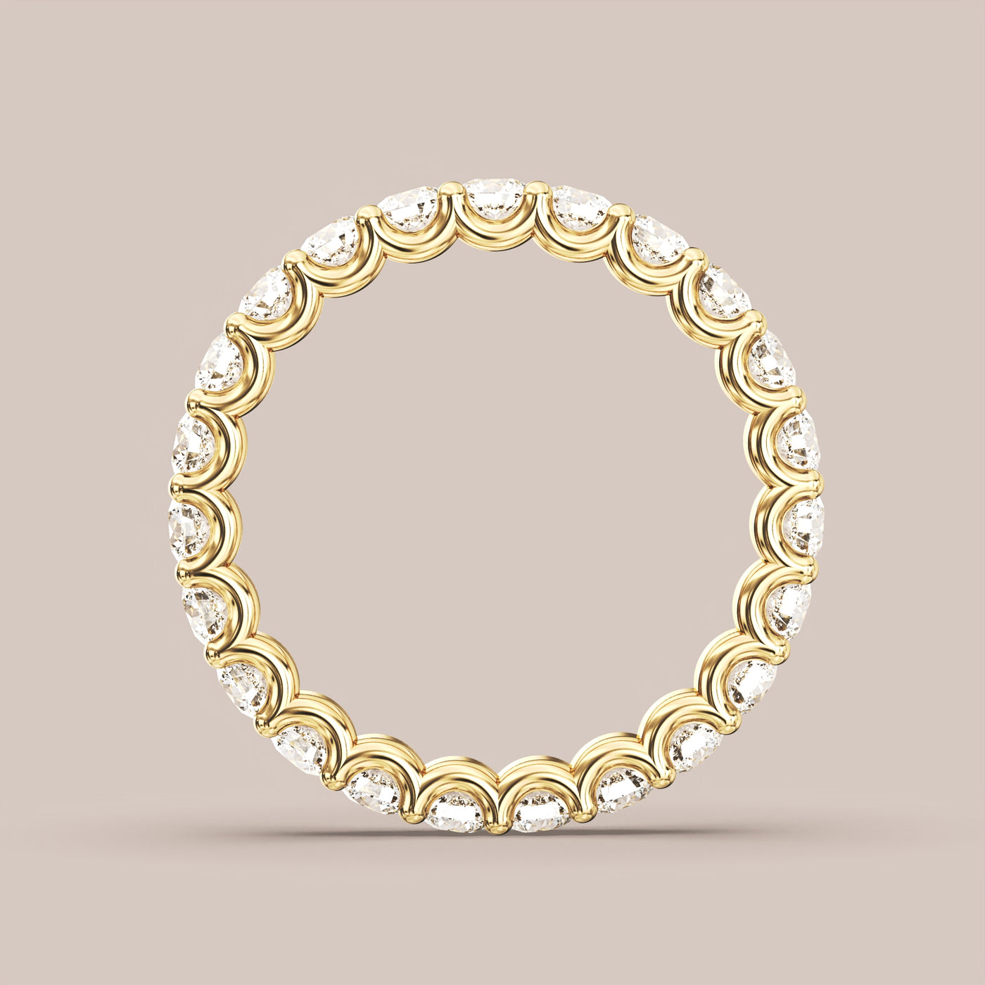 Scallop Diamond Band Full Eternity