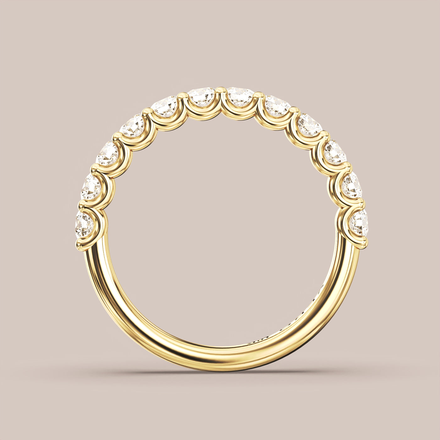 Shared Prong Diamond Band Half Eternity