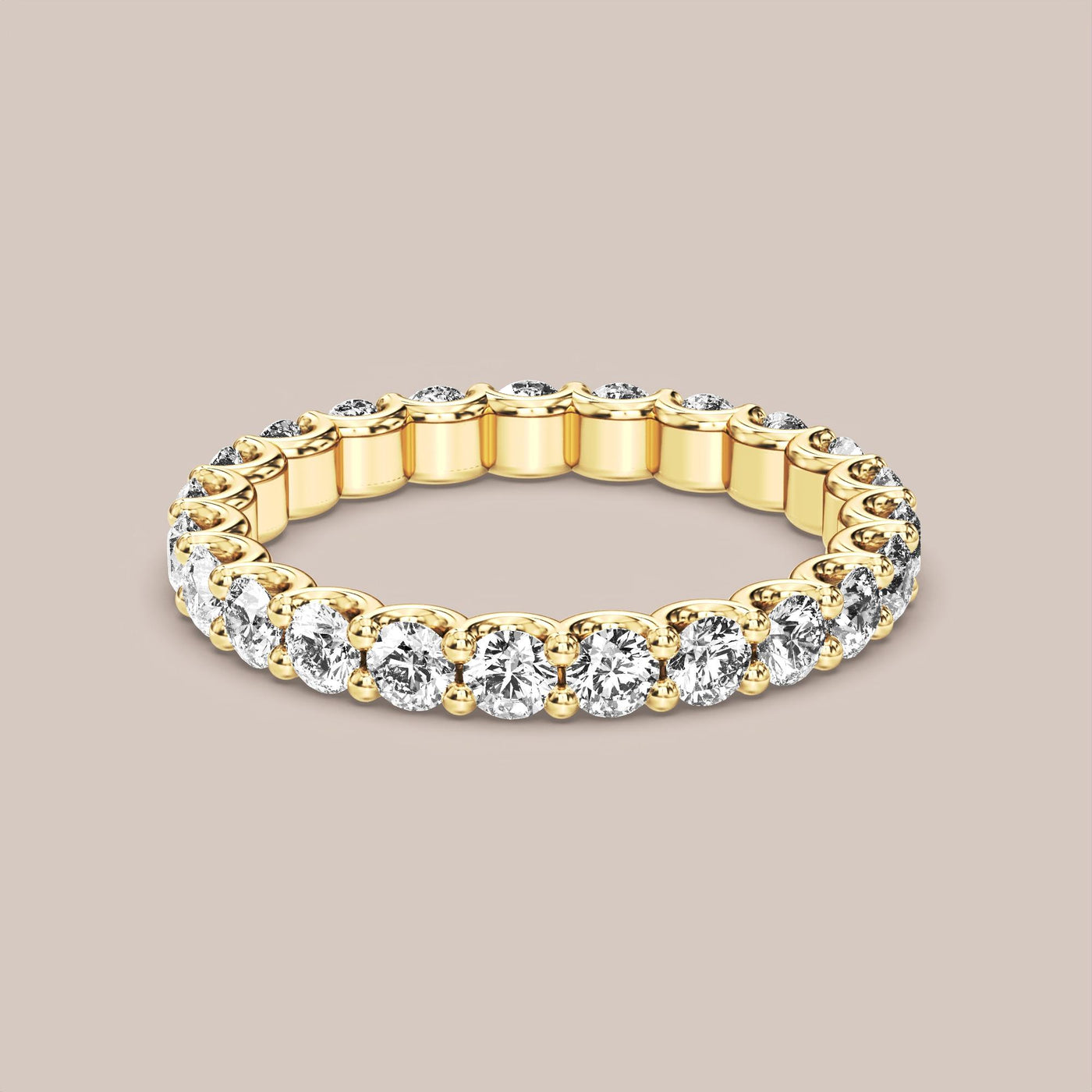 Scallop Diamond Band Full Eternity