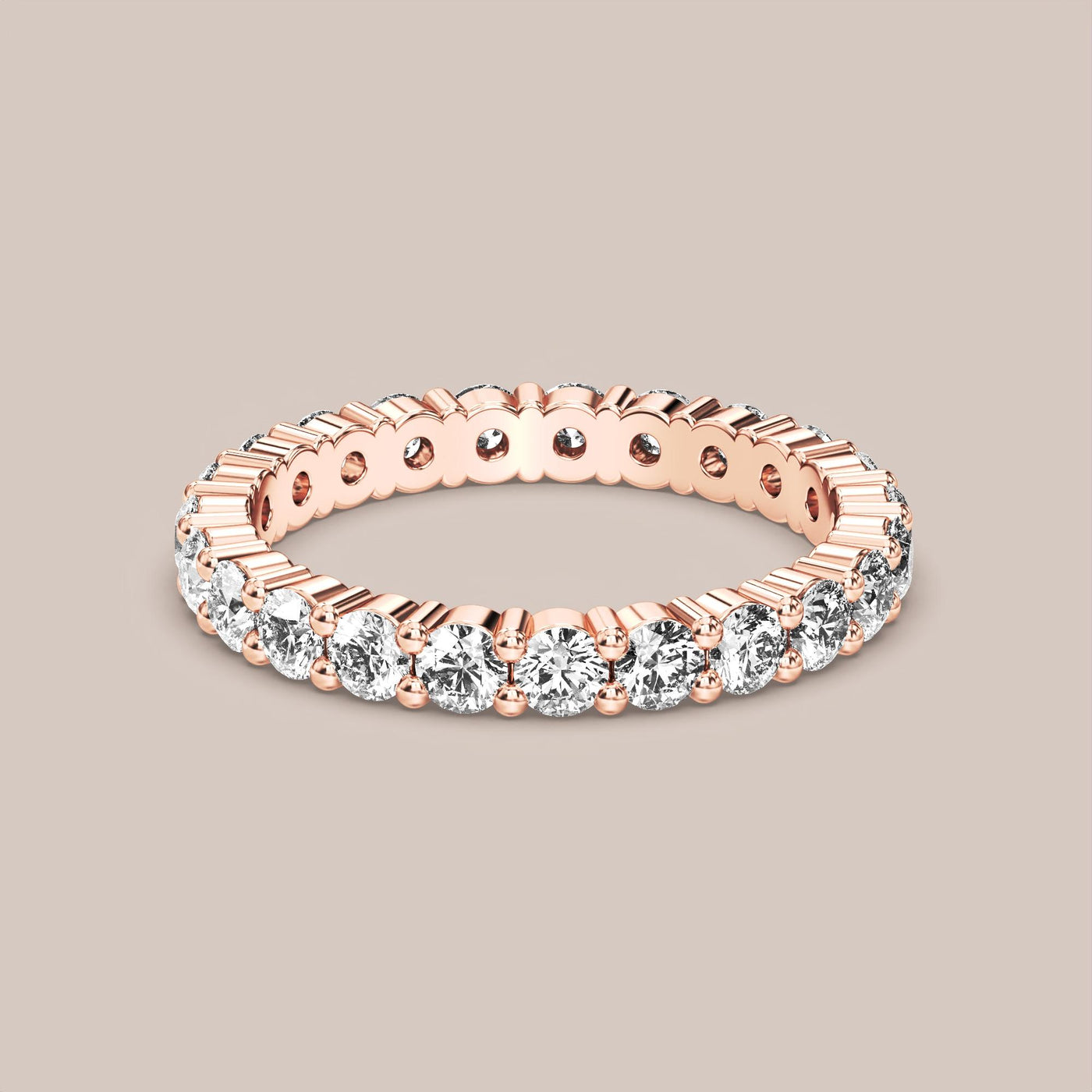 Shared Prong Diamond Band Full Eternity