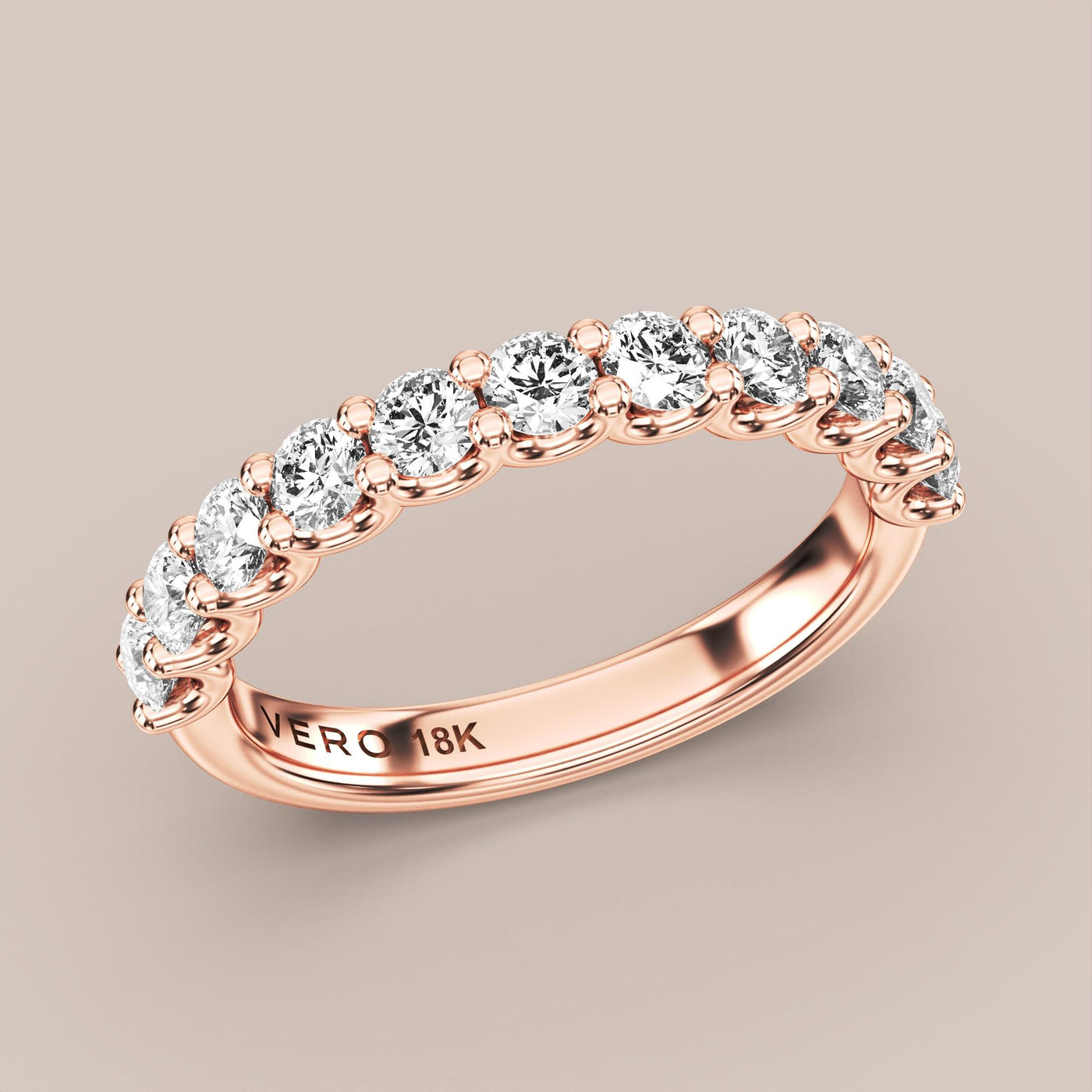 Shared Prong Diamond Band Half Eternity