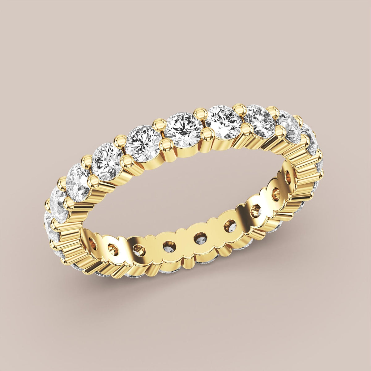 Shared Prong Diamond Band Full Eternity